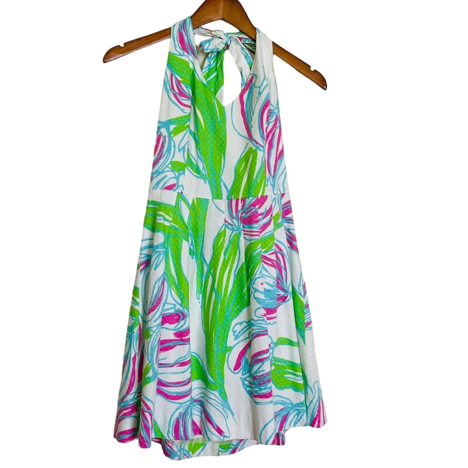 Lilly Pulitzer Lilly Pulitzer Ross Ring The Bellboy Tulip Halter Dress Size XS / US 0-2 / IT 36-38 - 2 Thumbnail