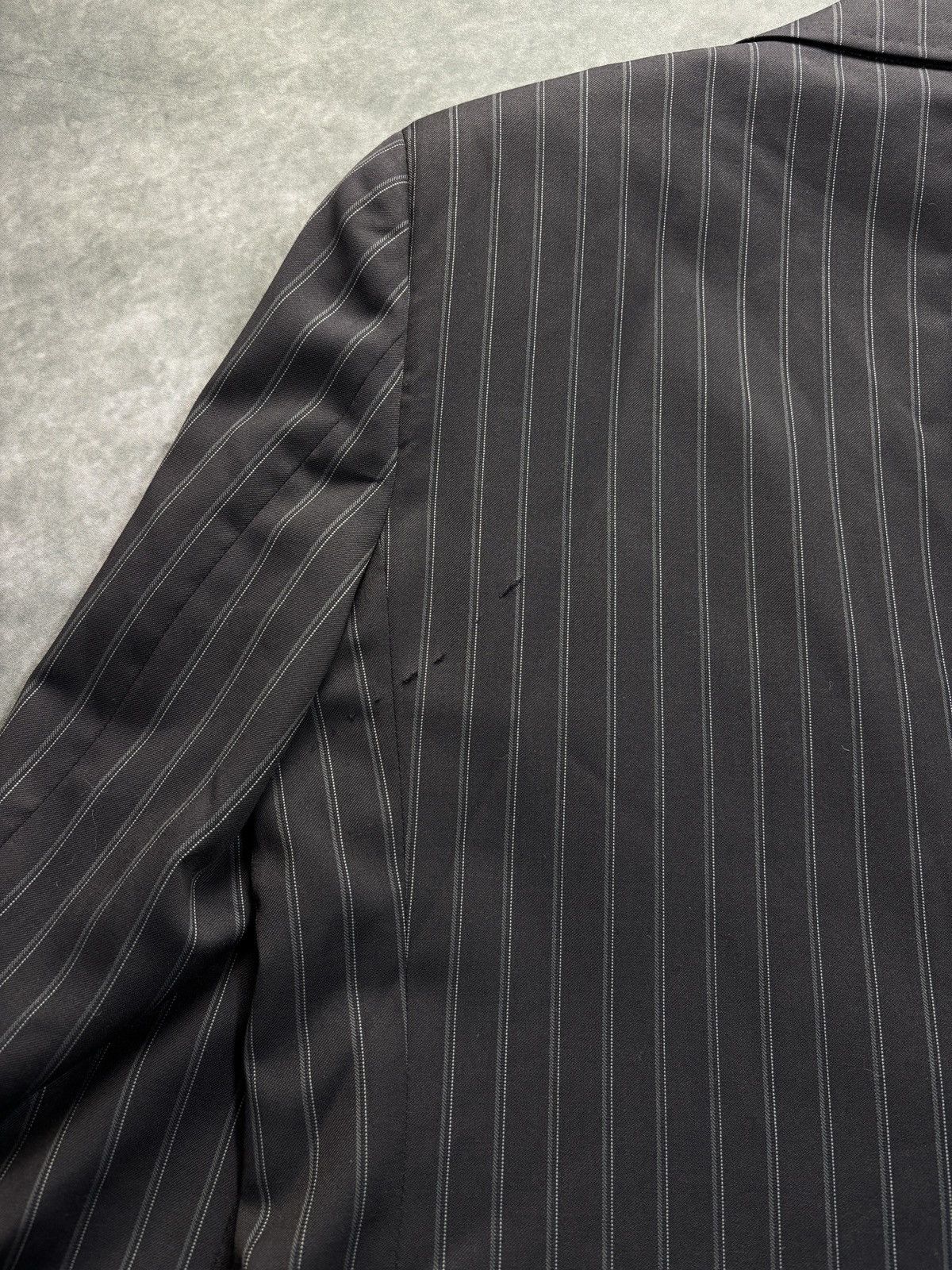 Dolce & Gabbana Dolce & Gabbana Suit Jacket Striped Wool Blazer Size 38R - 15 Thumbnail