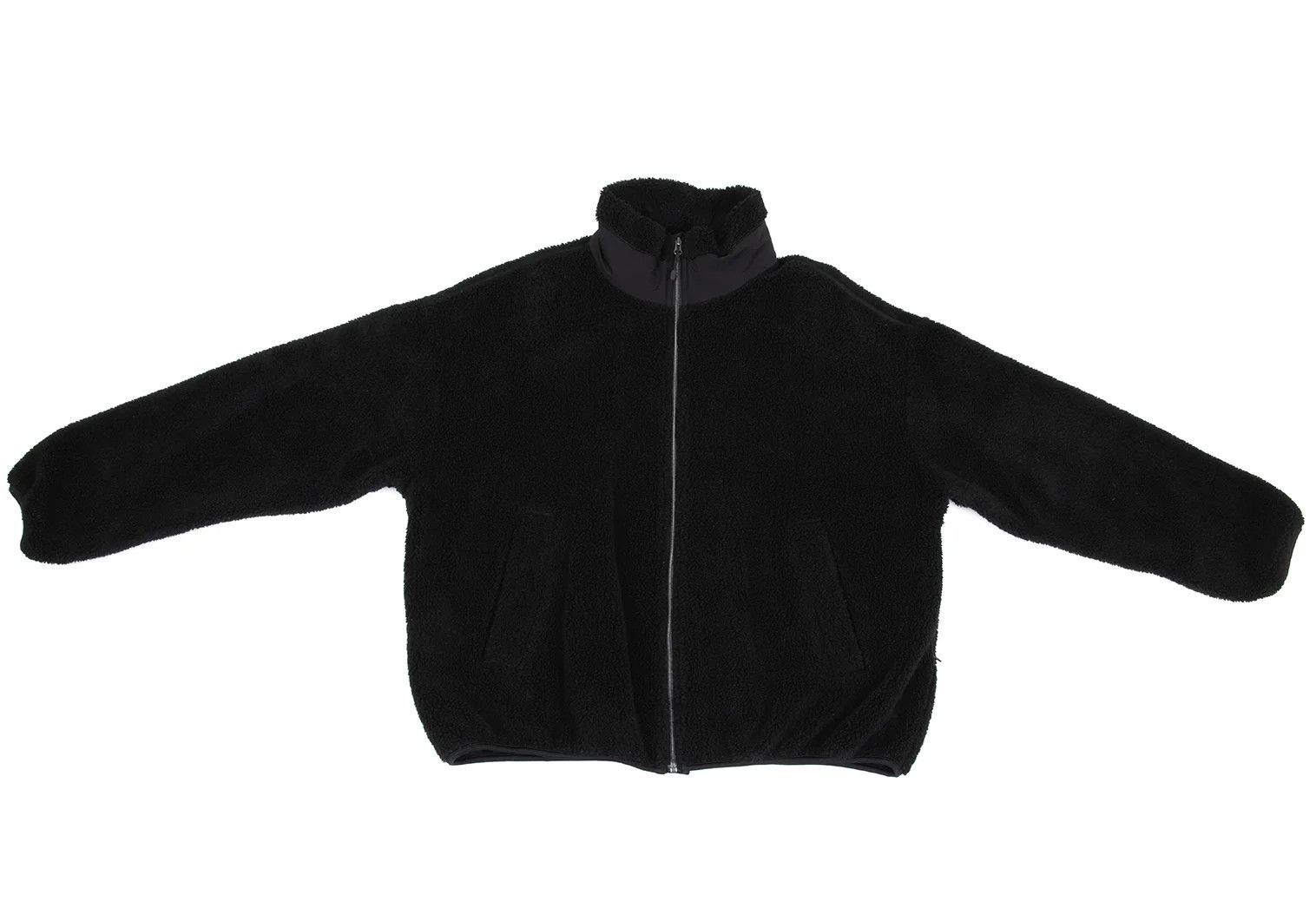 Ganryu Big Silhouette Zip-Up Fleece Blouson in Black Size US M / EU 48-50 / 2 - 2 Thumbnail