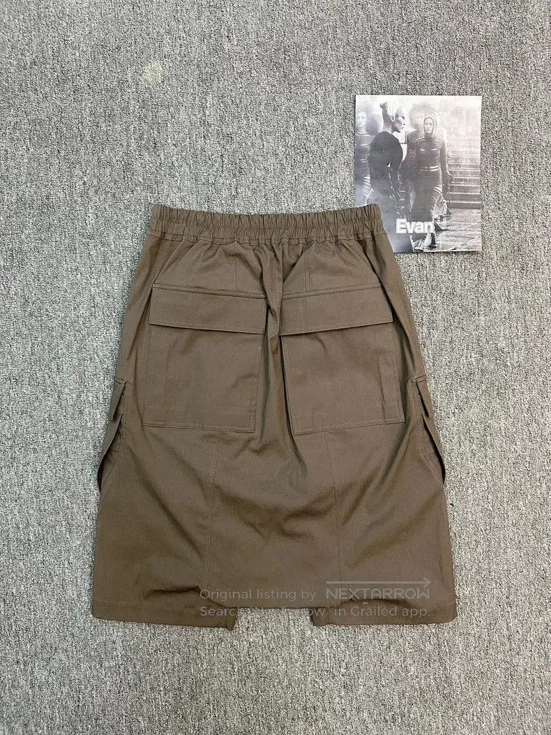 Rick Owens Rick Owens Brown Cargo Shorts for Men. Size US 36 / EU 52 - 2 Thumbnail