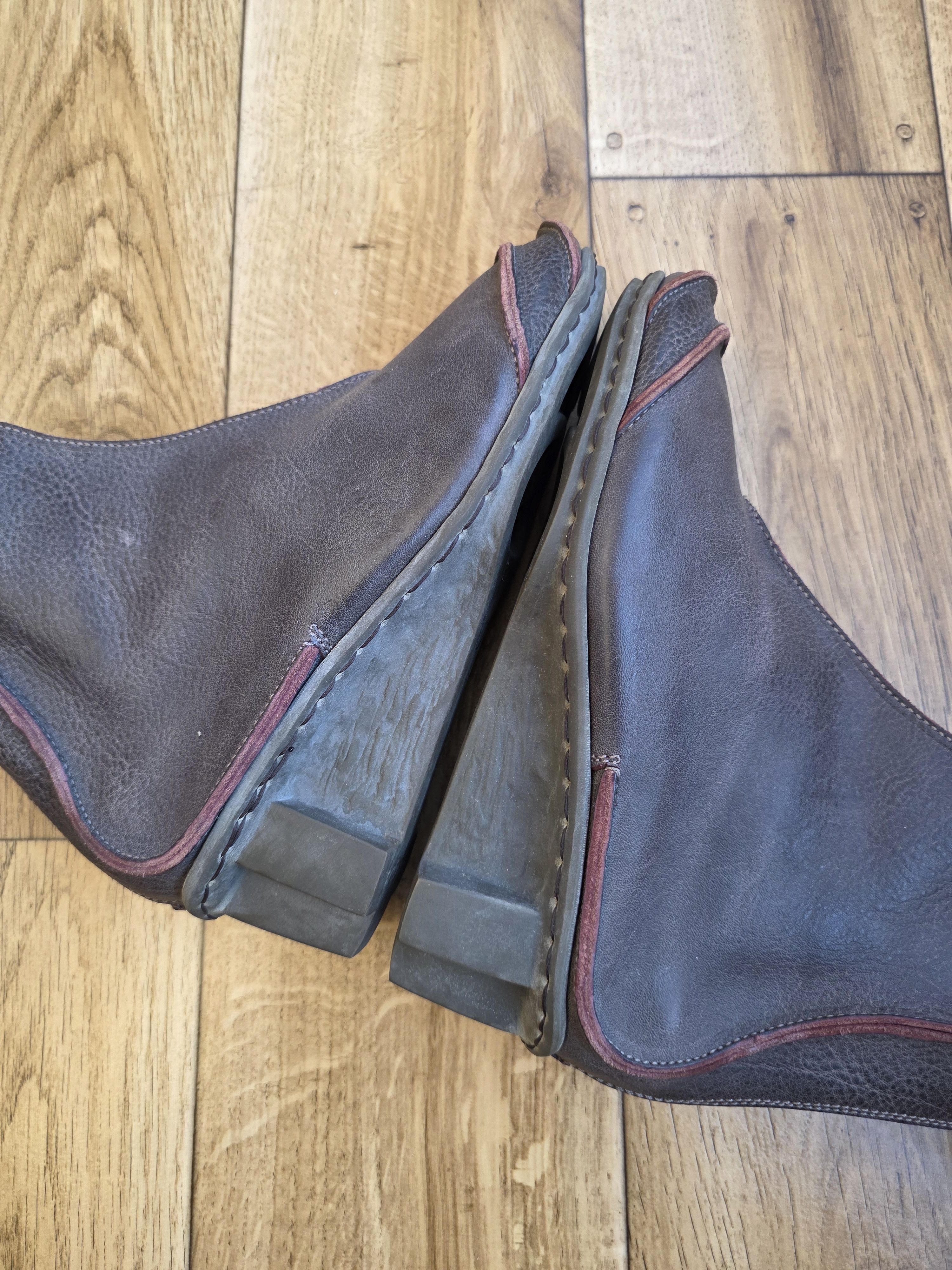 Trippen Trippen Women Leather Boots Size US 9 / IT 39 - 4 Thumbnail