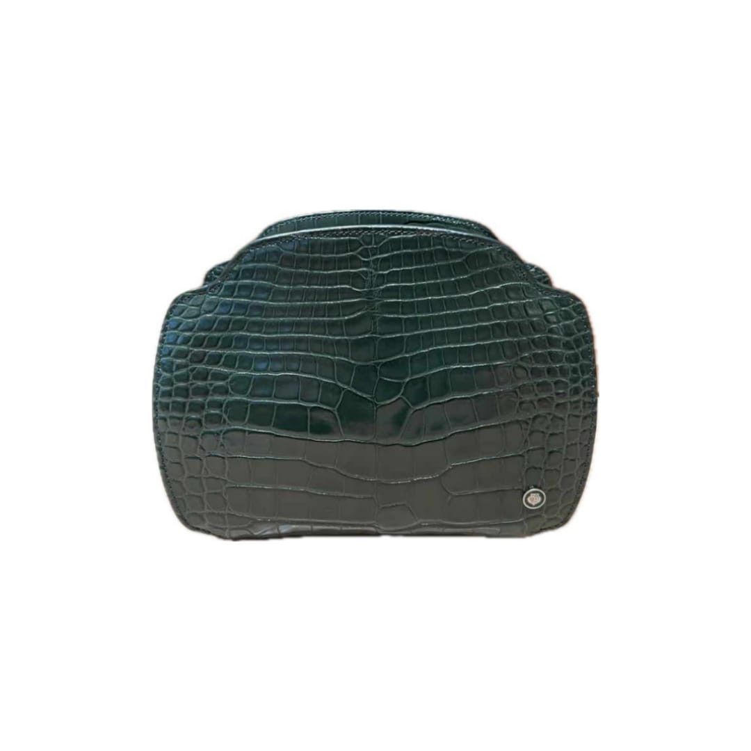 Loro Piana o1srvl11e0924 Size:/OS Alligator Crossbody Bag in Dark Green Size ONE SIZE - 1 Thumbnail