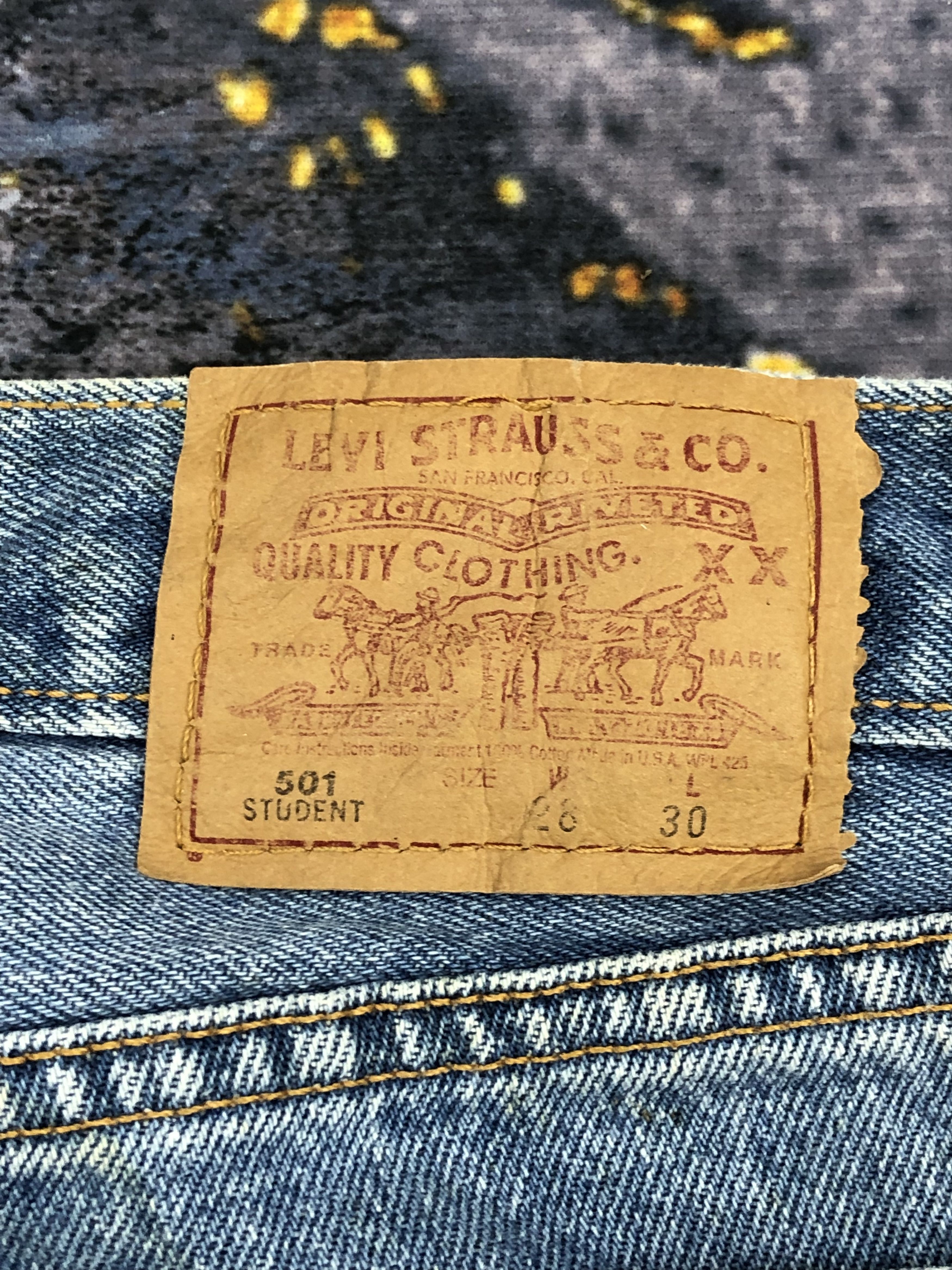 Levi's Vintage Levis 501 Student Light Blue Jeans DPP0055 Size US 28 / EU 44 - 5 Thumbnail