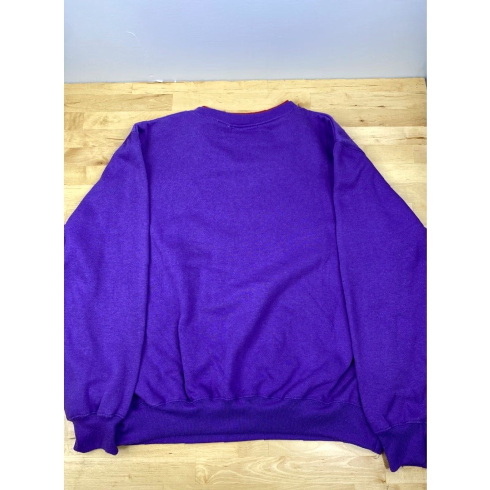 Vintage VINTAGE Colleen's Collectables Purple Hattitude Sweater XL Ladies Womens Pullover Knit Purple Long Sleeve 80s 90s? Size XL / US 12-14 / IT 48-50 - 3 Thumbnail