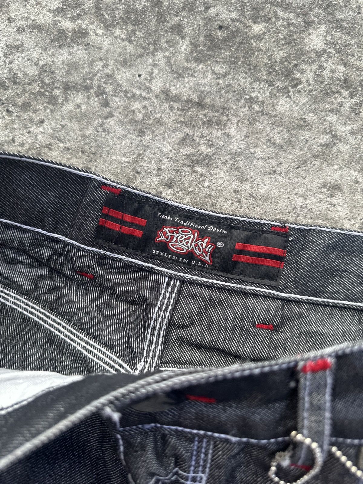 Designer Y2K Vintage Freaks Baggy Denim Shorts Streetwear Rare USA L Size US 34 / EU 50 - 7 Thumbnail