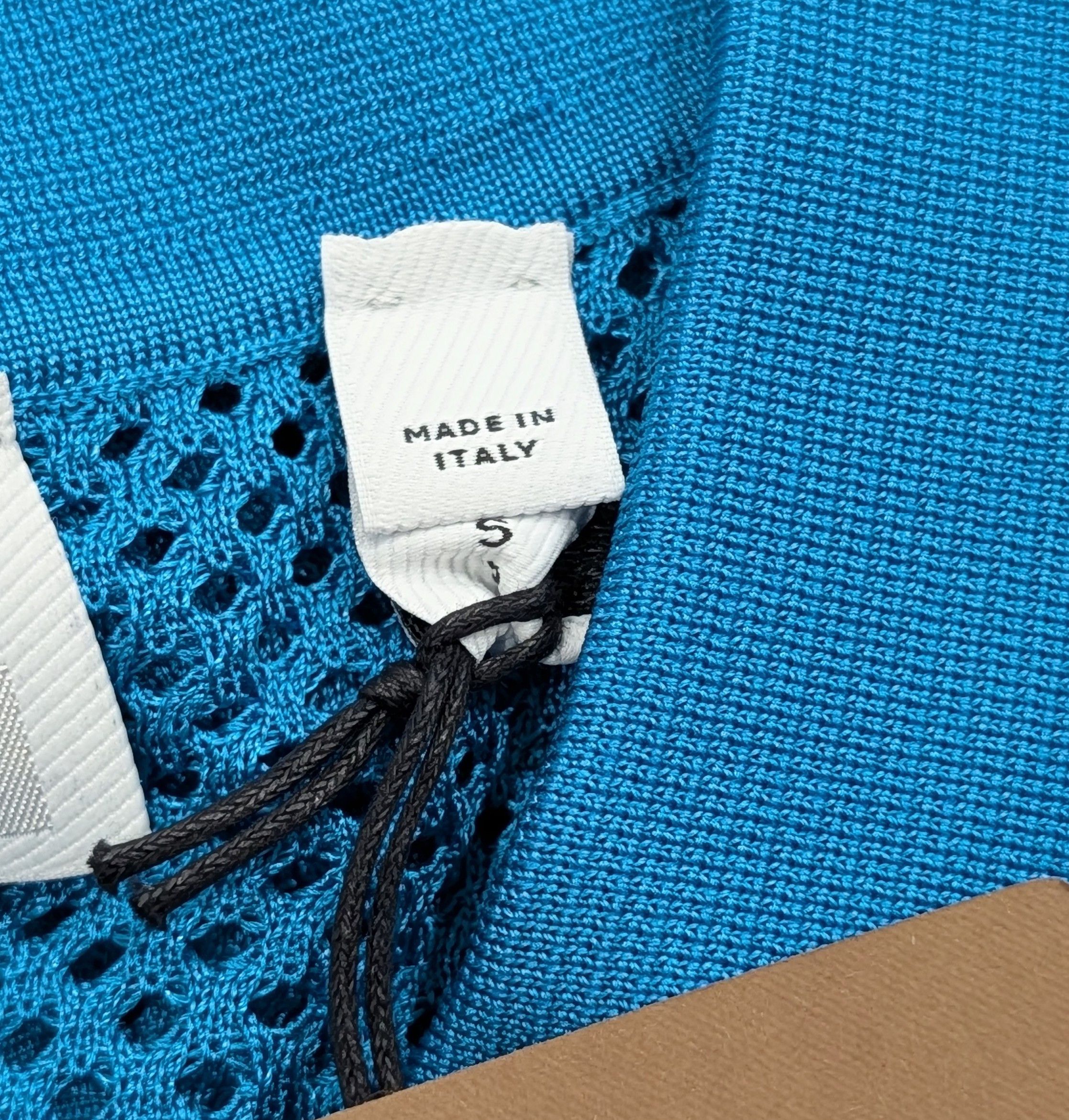 Burberry BURBERRY Mesh Polo Shirt Bright Cerulean Blue Small Size US S / EU 44-46 / 1 - 5 Thumbnail