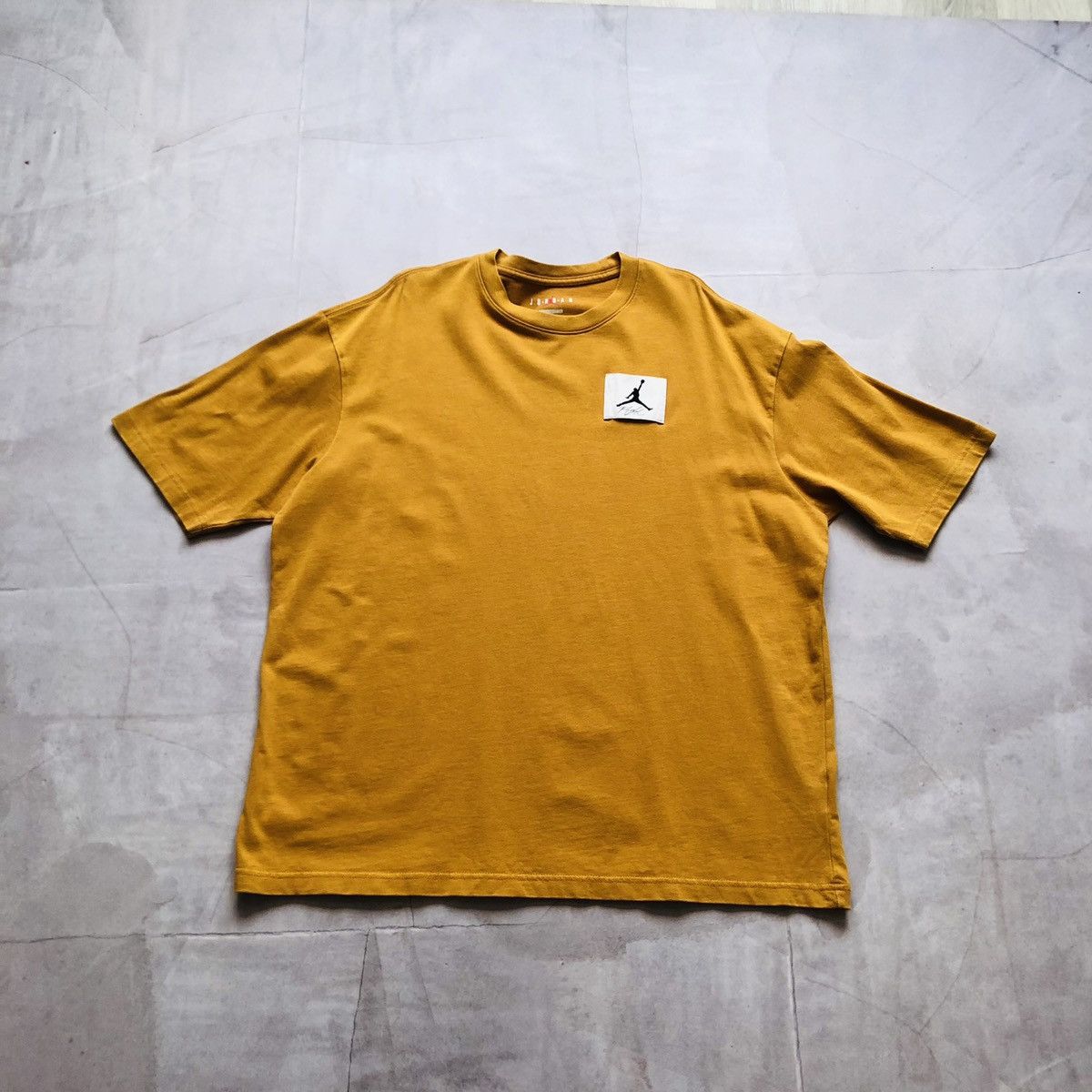 Jordan Brand × Nike 💥Jordan Nike Big Swoosh Logo Orange T-Shirt oversized Y2K Size US M / EU 48-50 / 2 - 1 Thumbnail