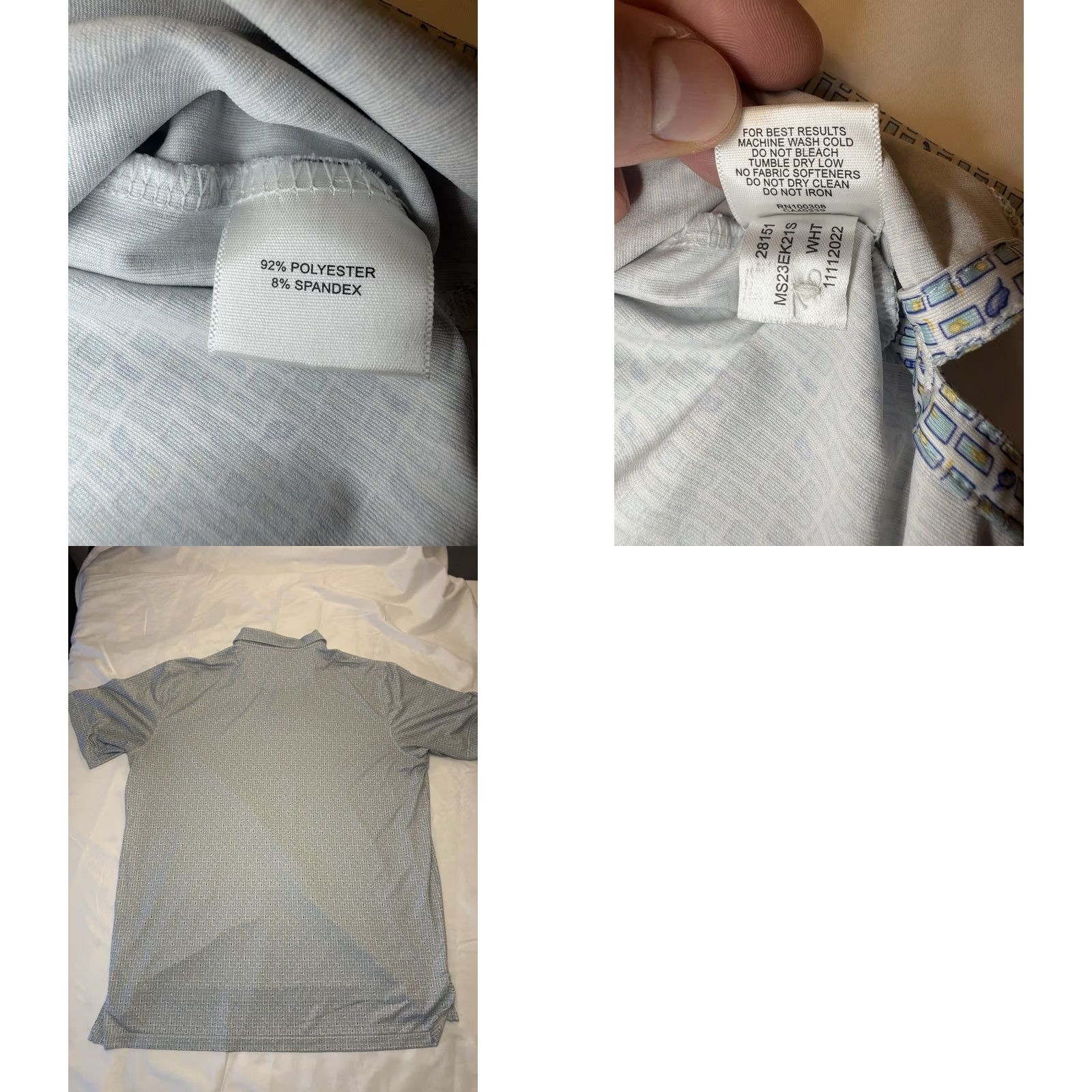 Peter Millar Peter Millar Summer Comfort Polo Golf Mens XL Blue Alcohol Drinks Cocktails AOP Size US XL / EU 56 / 4 - 8 Thumbnail