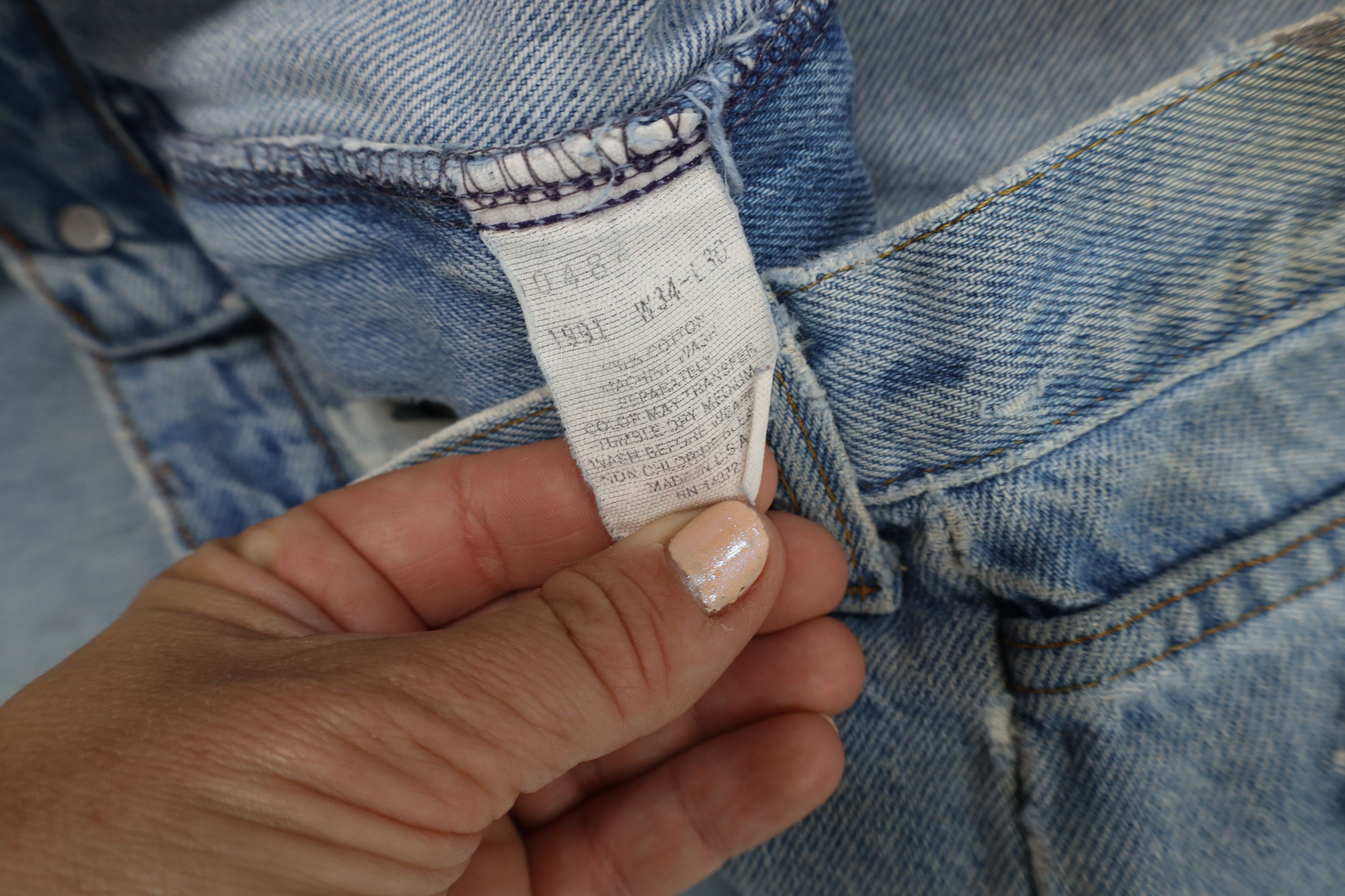 Vintage Vintage 90s Streetwear Fit Tapered Leg Denim Jeans USA Size US 34 / EU 50 - 10 Thumbnail