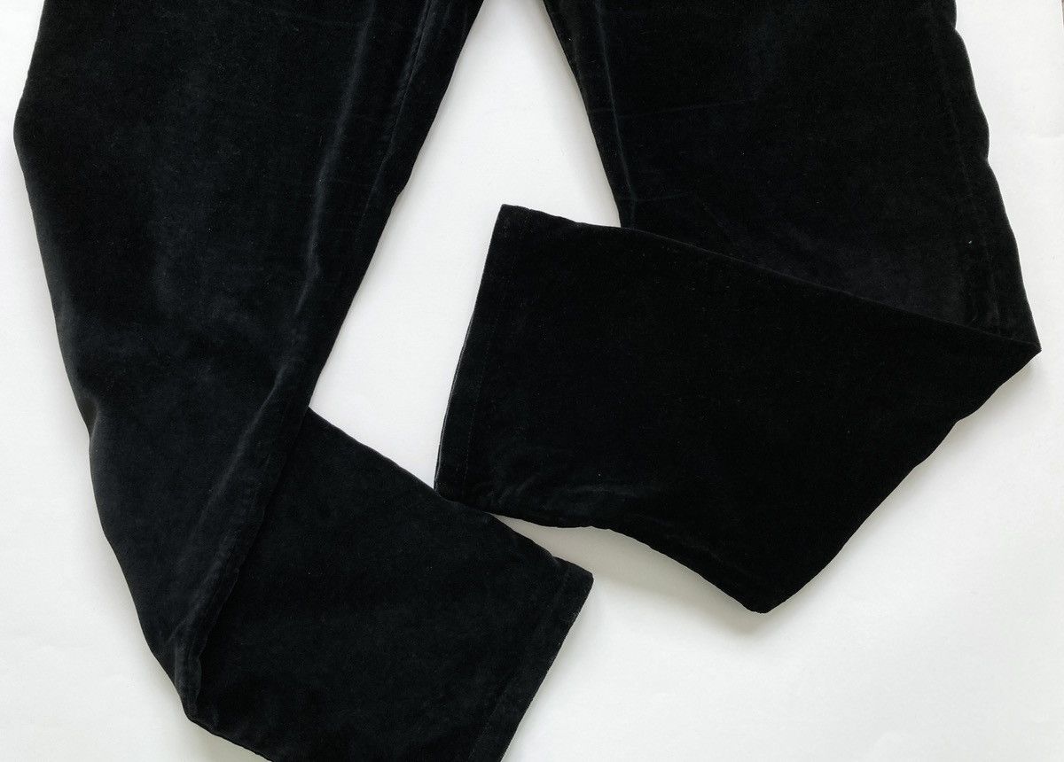 Kenzo Black Velour High-Waisted Trousers Kenzo Jeans – Size (EU)40 Size 30" / US 8 / IT 44 - 7 Thumbnail