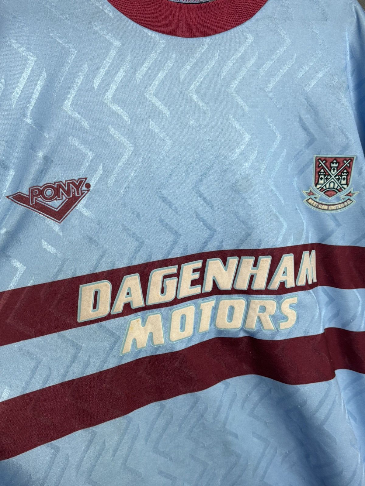 PONY West Ham United 93/95 Away Football Jersey Size US XL / EU 56 / 4 - 3 Thumbnail