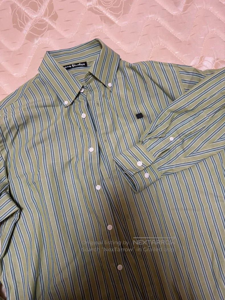 Acne Studios Acne Studios Long Sleeve Shirt, Green Size US XS / EU 42 / 0 - 5 Thumbnail