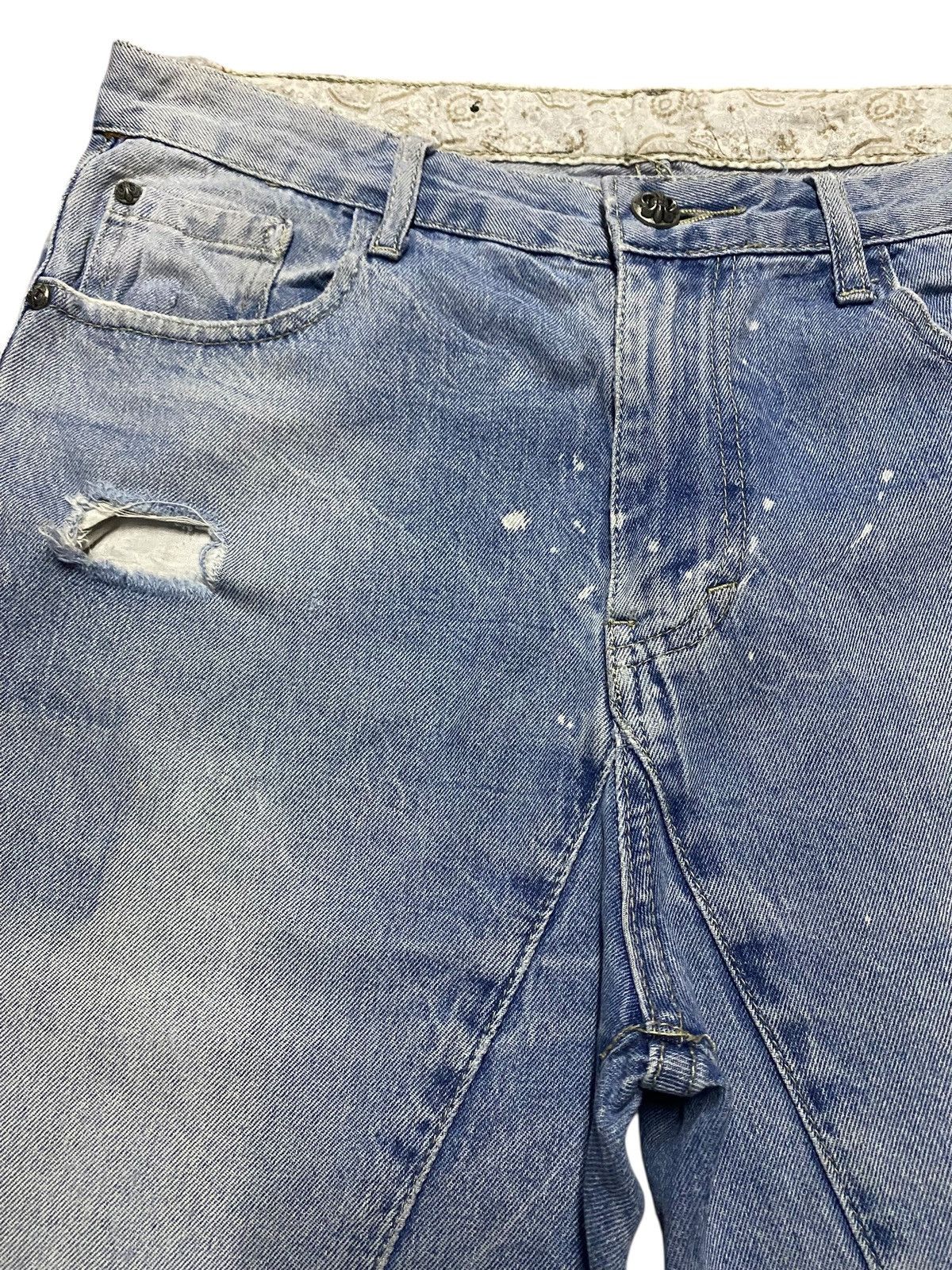 Other Short Jeans Light Wash Distressed Denim Size US 31 - 3 Thumbnail