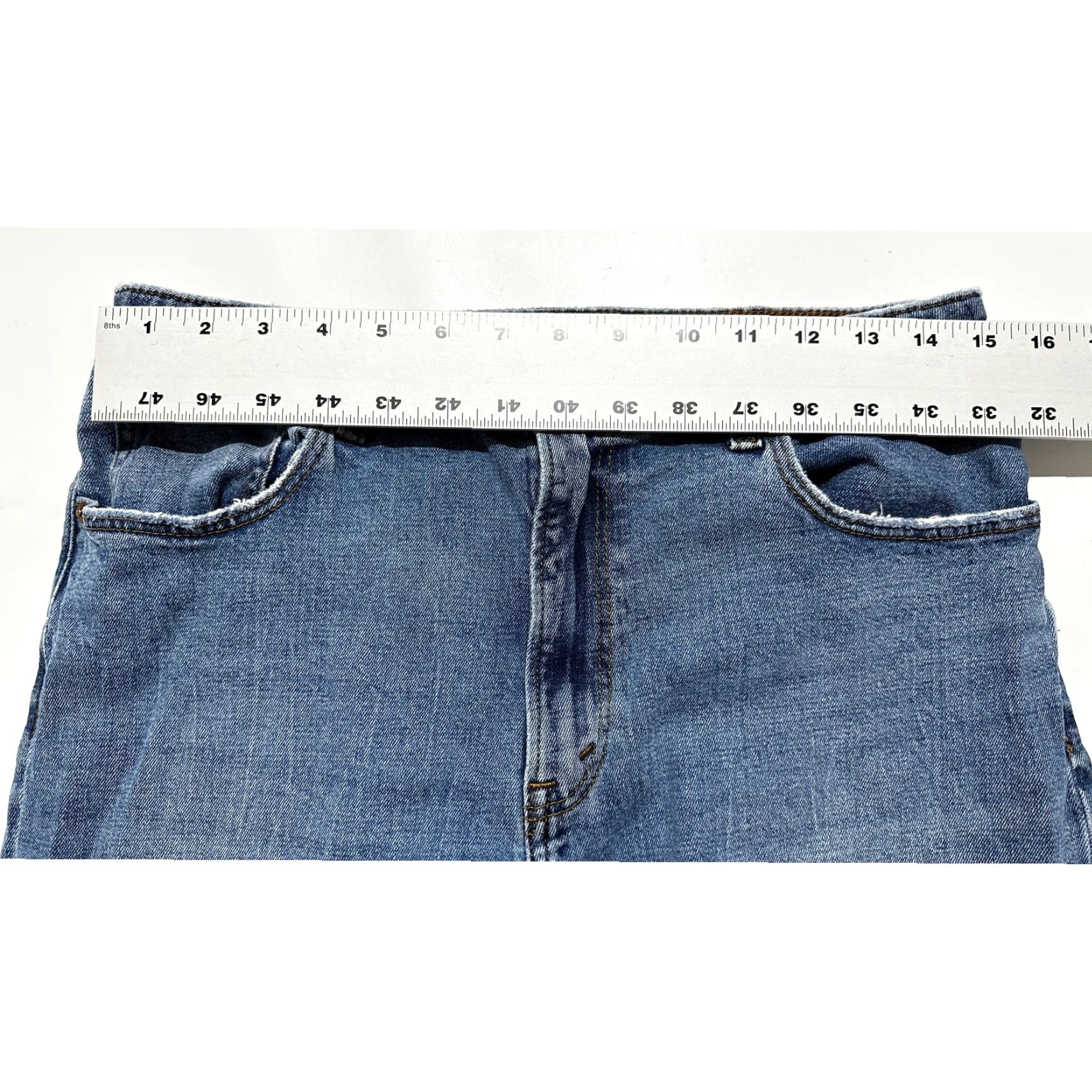 Abercrombie & Fitch VINTAGE Abercrombie & Fitch Jeans Blue Skinny High Rise 12 Women's PILLING RIPPED Size 34" / US 12 / IT 48 - 3 Thumbnail
