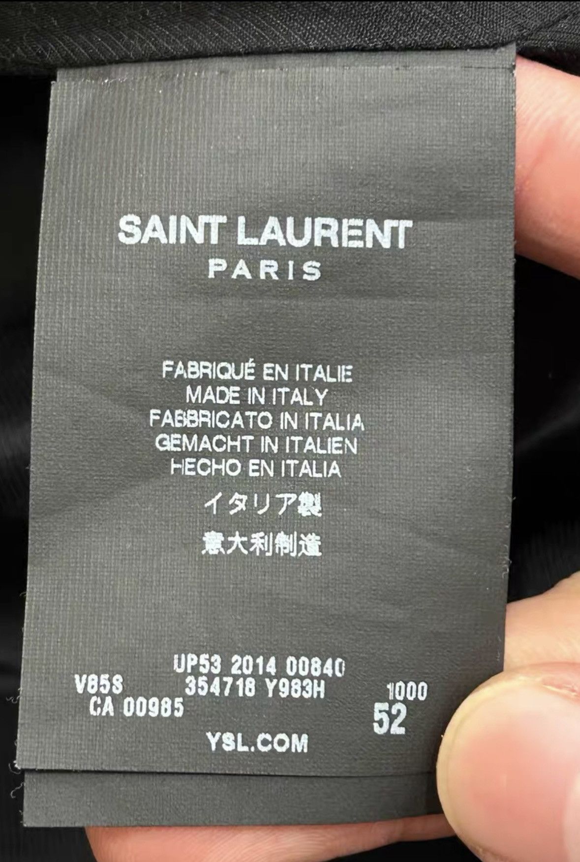 Saint Laurent Paris Saint Laurent SLP 2014FW Black & White Varsity Jacket Size US L / EU 52-54 / 3 - 6 Thumbnail