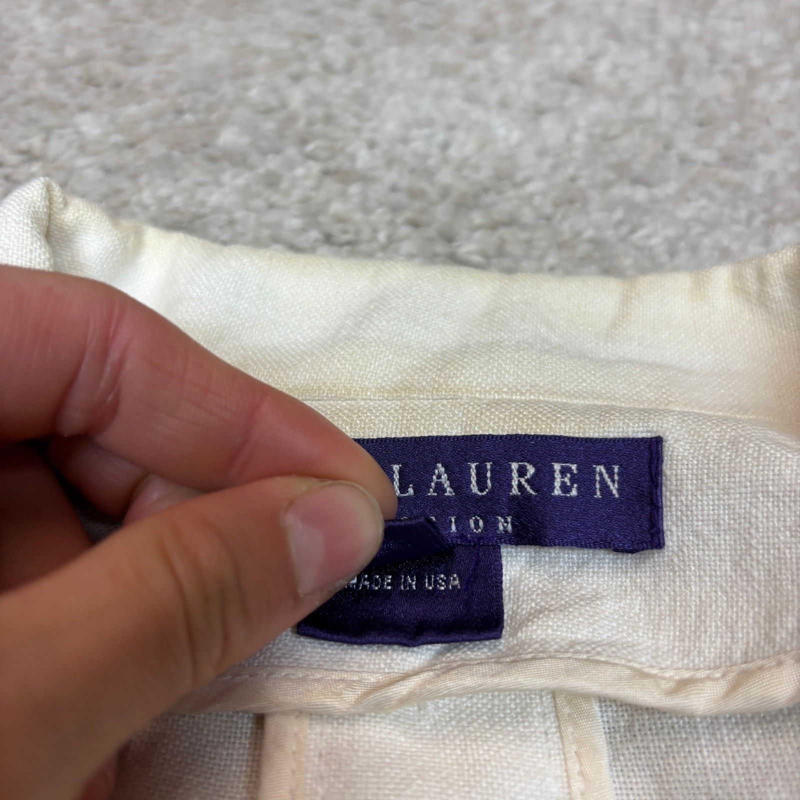 Ralph Lauren Ralph Lauren Purple Label Women's Hemp Blazer Size 10 Size L / US 10 / IT 46 - 5 Thumbnail