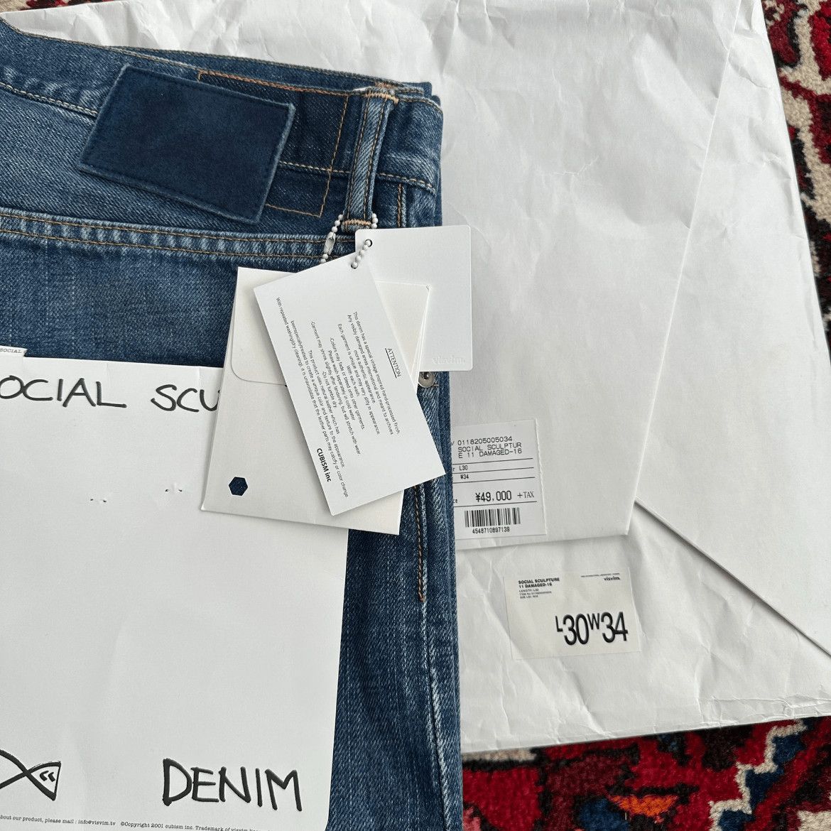 Visvim Visvim 18AW 11D16 Distressed Washed Denim-2505 Size US 34 / EU 50 - 9 Thumbnail