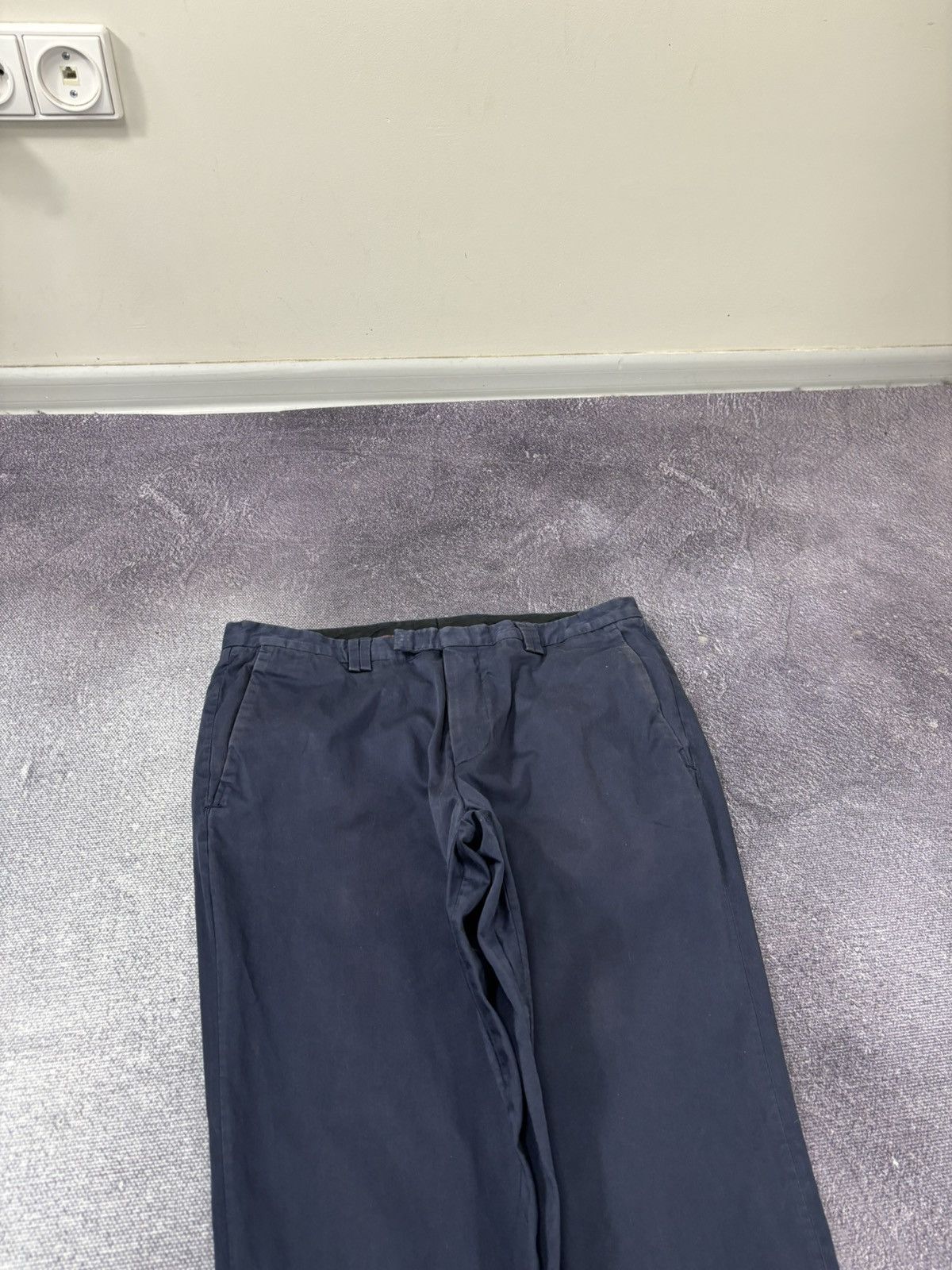 Hugo Boss Hugo Boss Men’s Navy Blue 2-Piece Pima Cotton Suit Size 38R - 18 Thumbnail