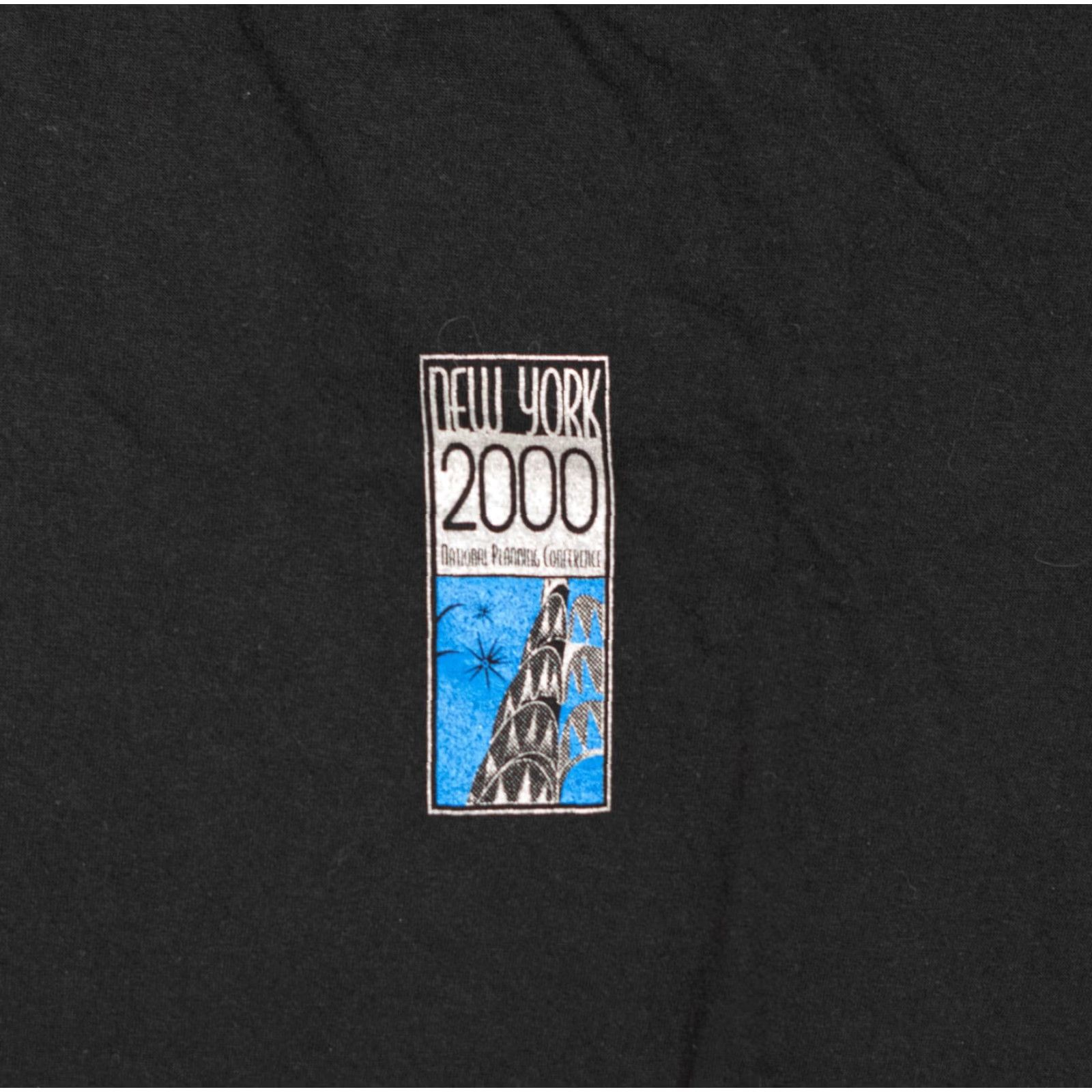 Delta VINTAGE Delta T-Shirt Men XL Black Double-Sided NYC Empire State Building 1990s Logo Size US XL / EU 56 / 4 - 2 Thumbnail