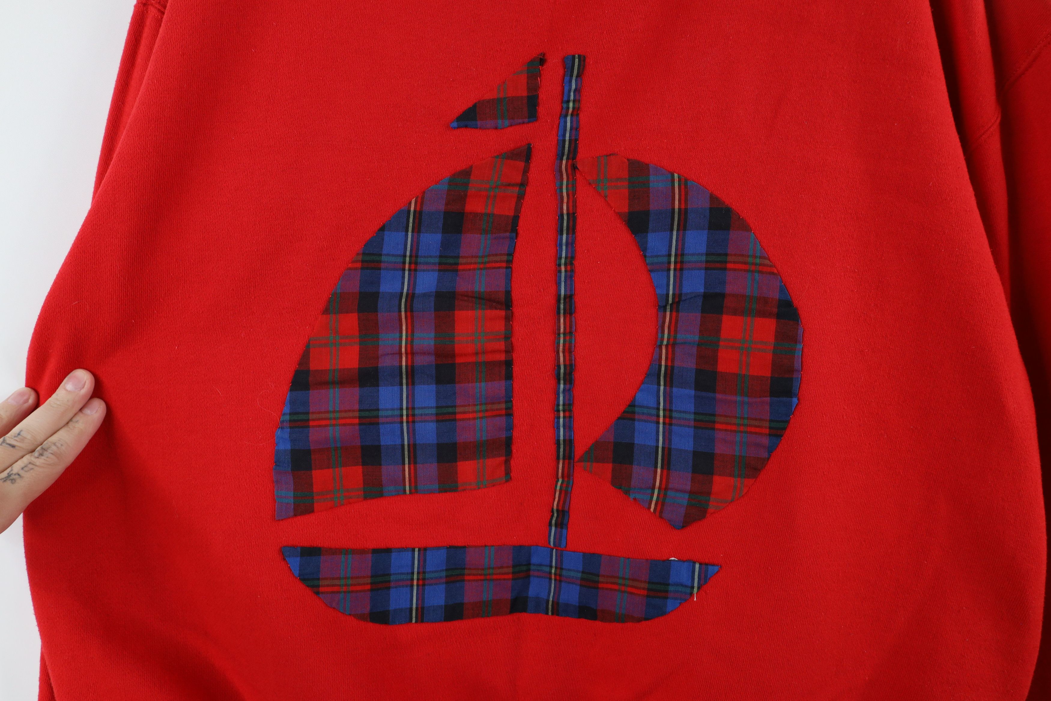 Gap × Vintage Vintage 80s Gap Sport Sailboat Sailing Crewneck Sweatshirt Size L / US 10 / IT 46 - 4 Thumbnail