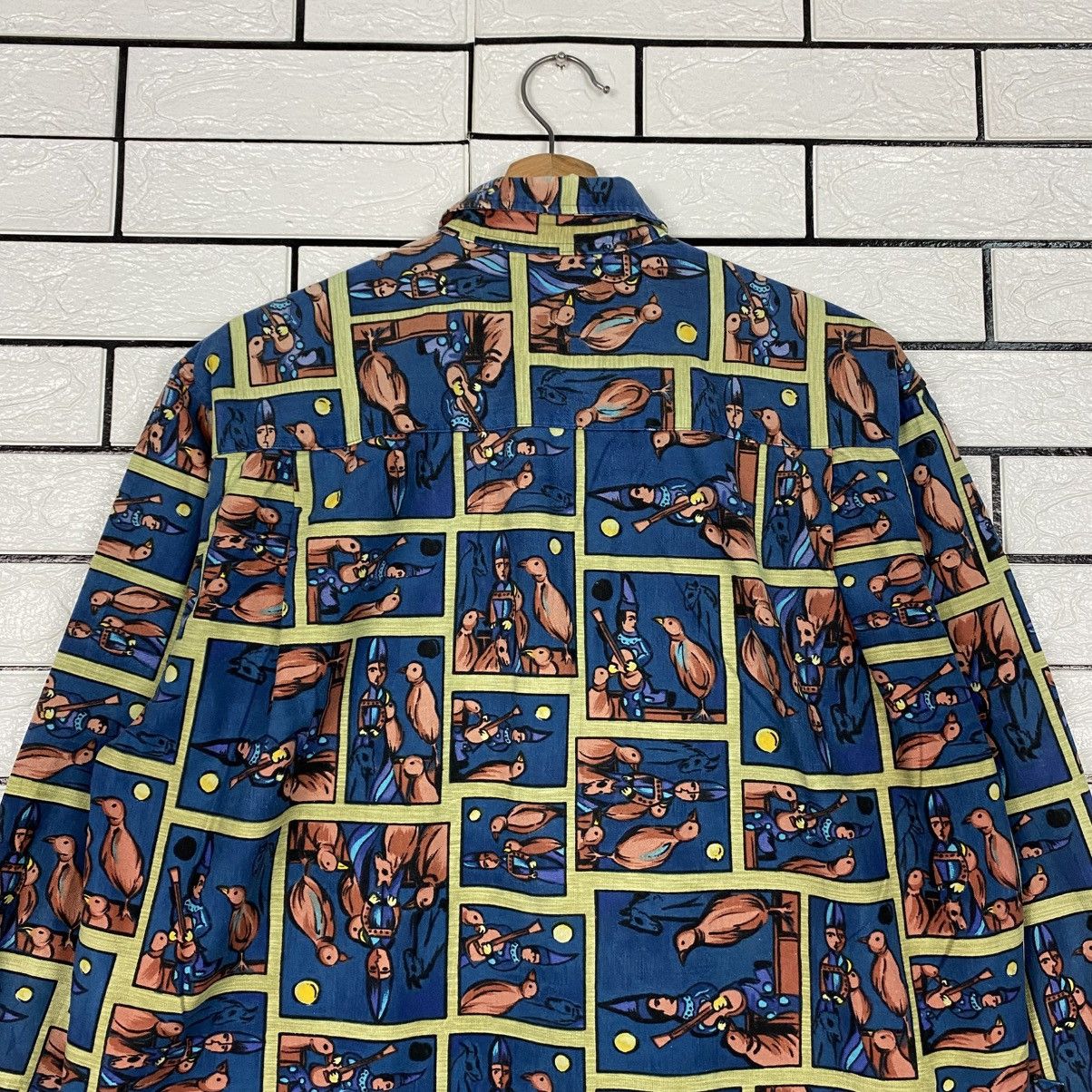 Japanese Brand Ideogram System of Emporium Button Navajo Shirt Jacket Size US M / EU 48-50 / 2 - 10 Thumbnail