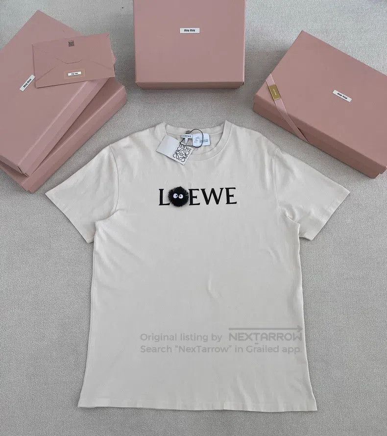 Loewe Loewe Letter Printed Cotton Little Grey Rabbit Short Sleev Size XL / US 12-14 / IT 48-50 - 1 Thumbnail