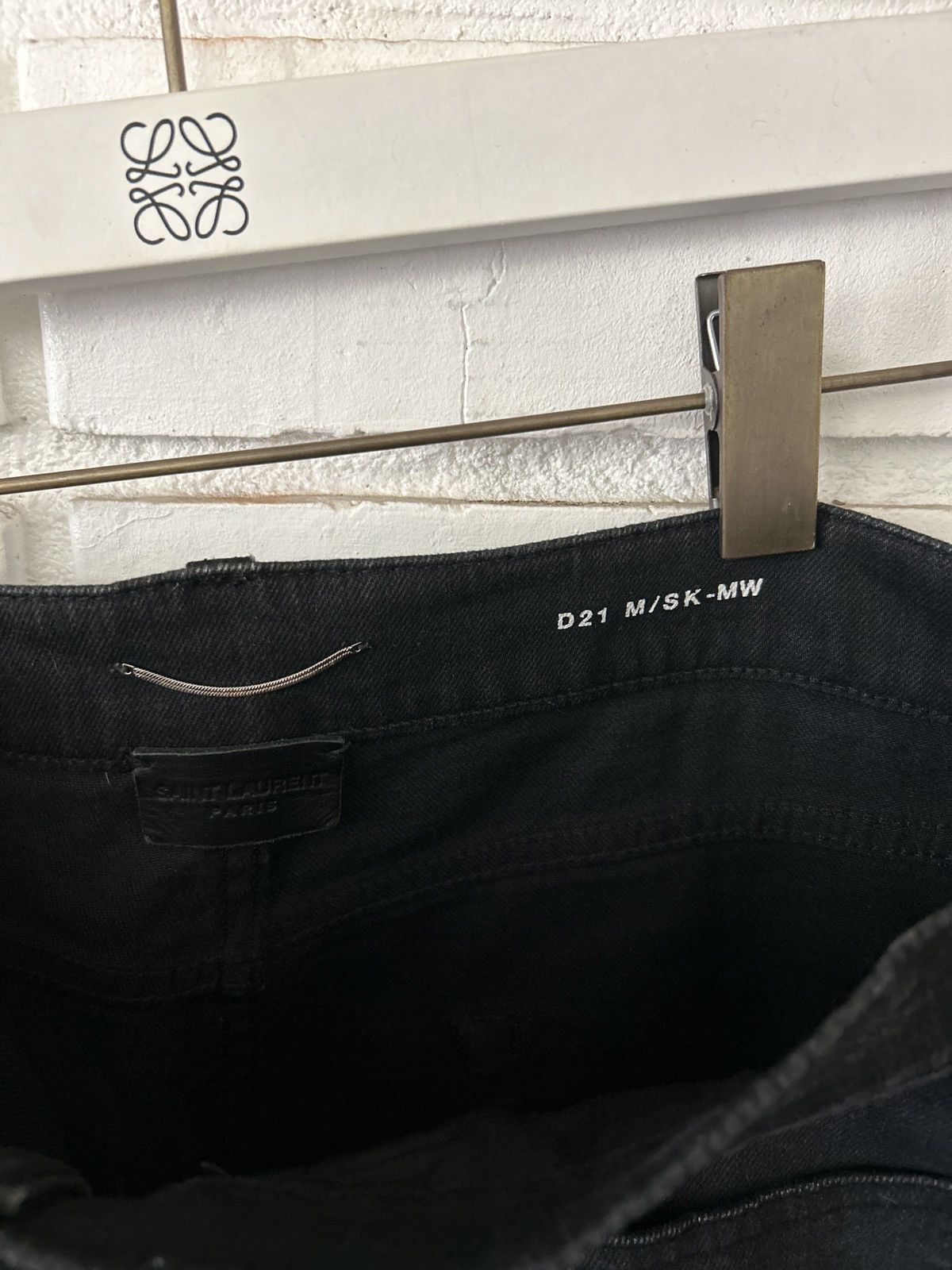 Saint Laurent Paris Saint Laurent D21 Black Denim (sz34) Size US 34 / EU 50 - 3 Thumbnail