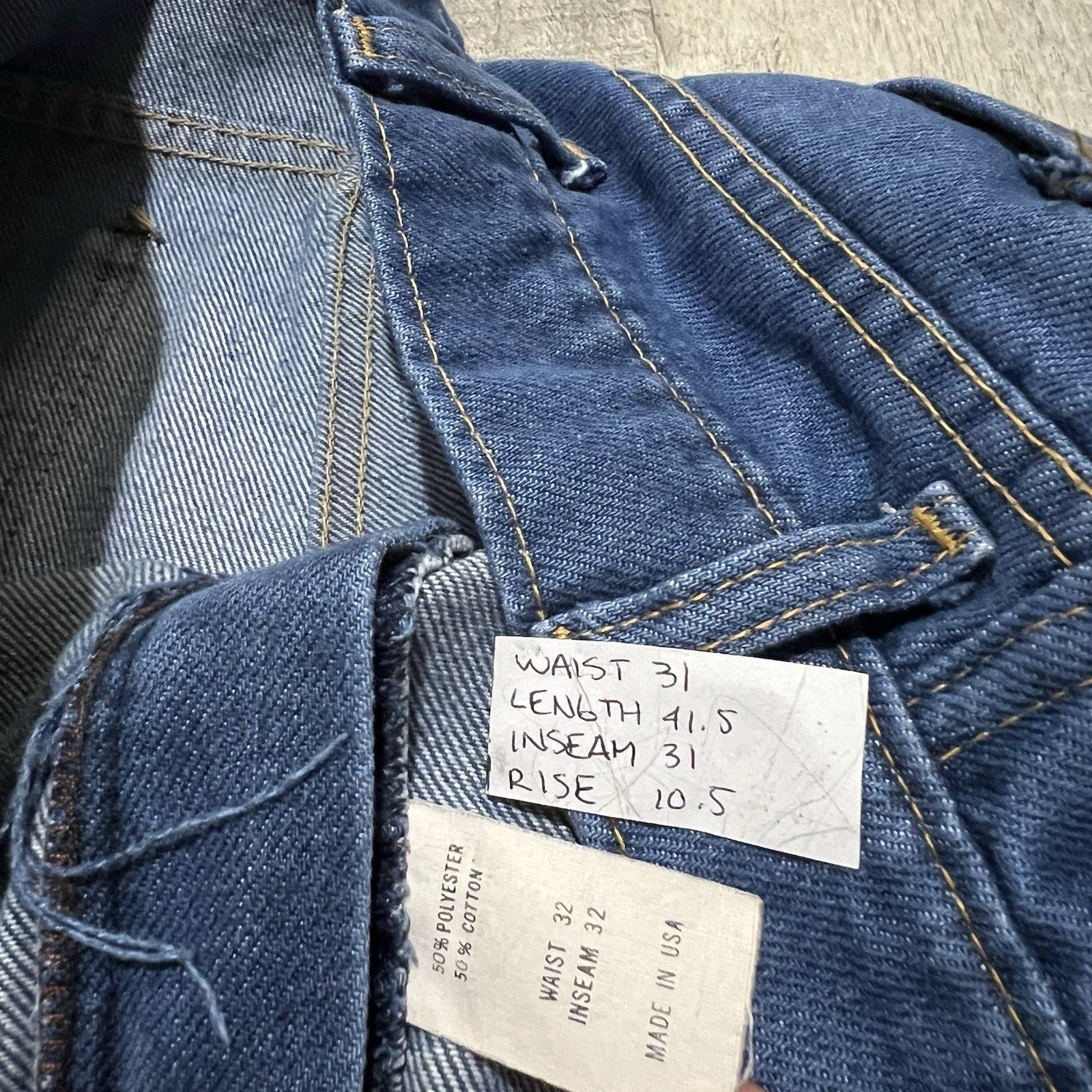 Vintage VTG Sears Roebucks Faded Bootcut USA Cowboy 80s Denim Jeans Size US 32 / EU 48 - 5 Thumbnail