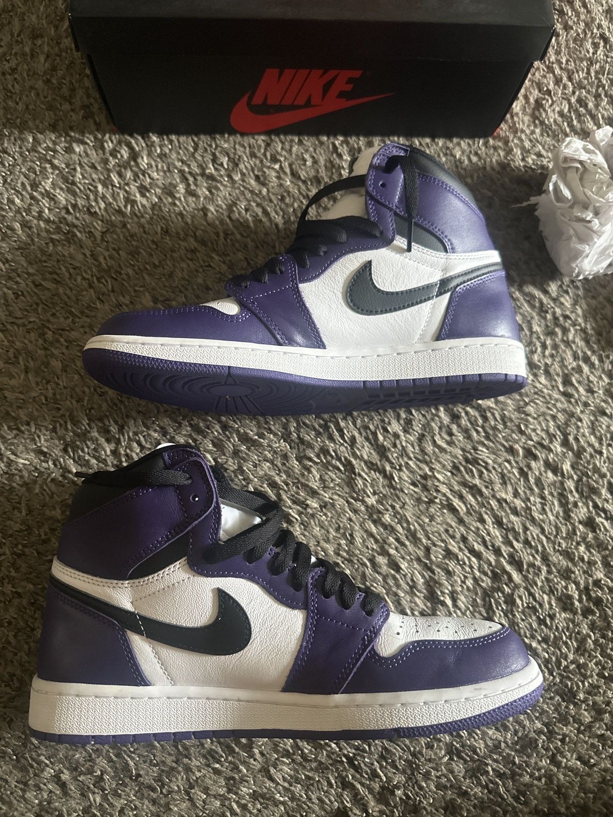 Jordan Brand Jordan 1 “Court Purple” Size US 9 / EU 42 - 3 Thumbnail