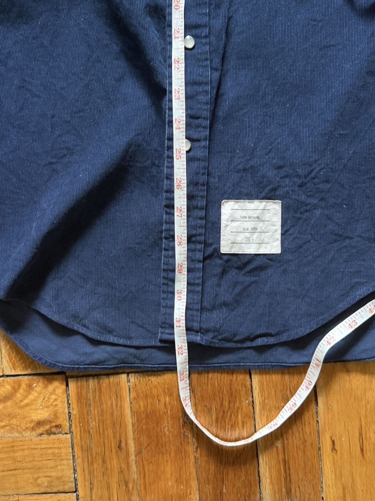 Thom Browne Thom Browne Corduroy Snap Button Shirt size 3 Size US M / EU 48-50 / 2 - 6 Thumbnail
