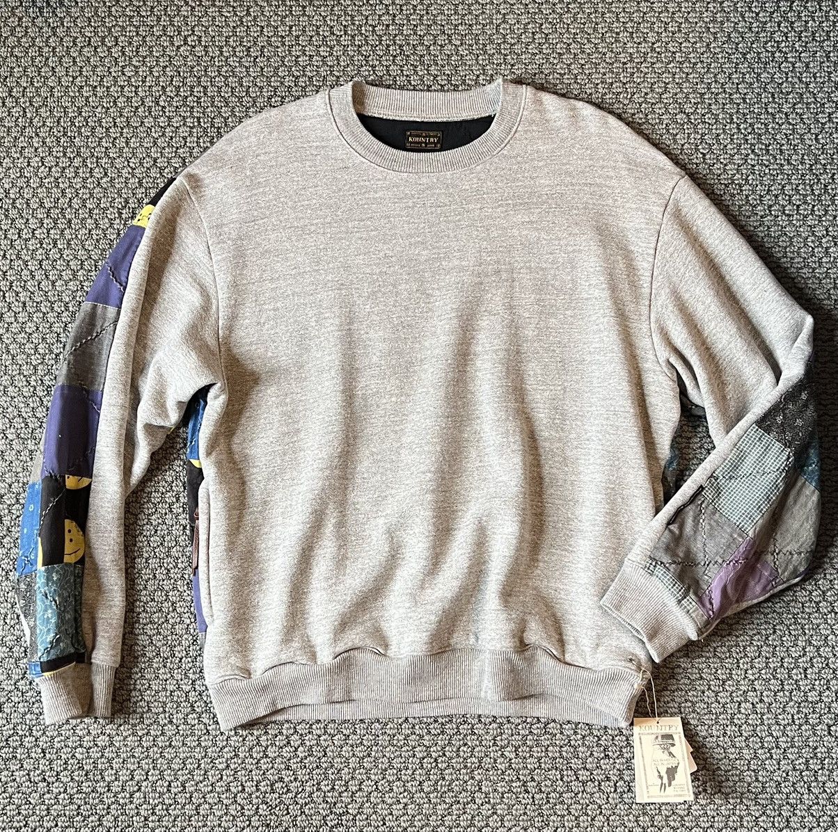 Kapital Kapital Quilted Patchwork Grey Sweatshirt Size US L / EU 52-54 / 3 - 2 Thumbnail