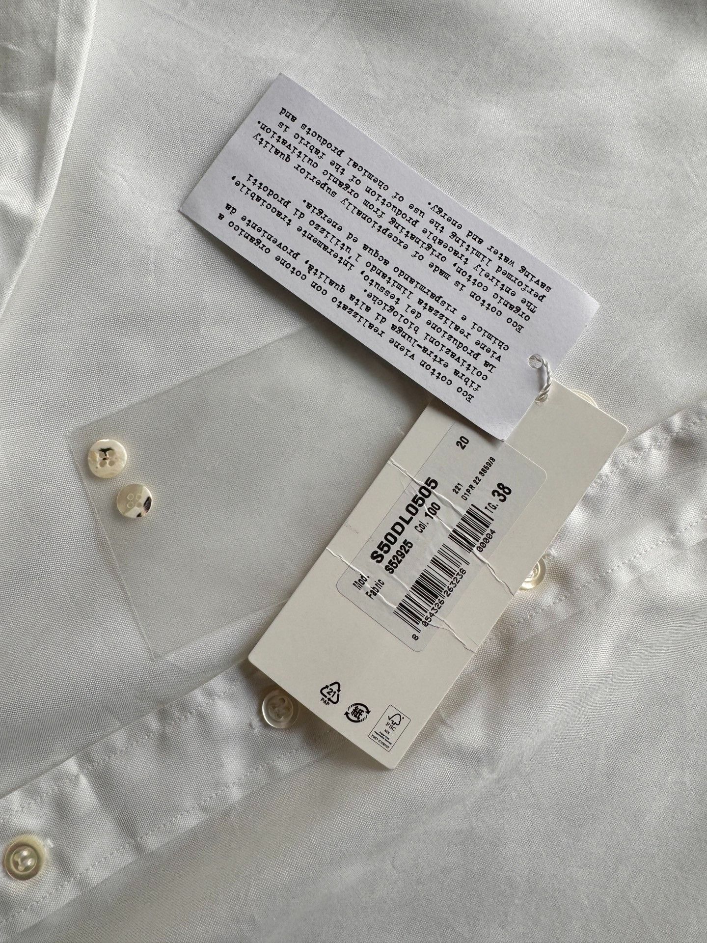 Maison Margiela Maison Margiela Size 38 White shirt 2501-Nextarrow Size US XXS / EU 40 - 4 Thumbnail