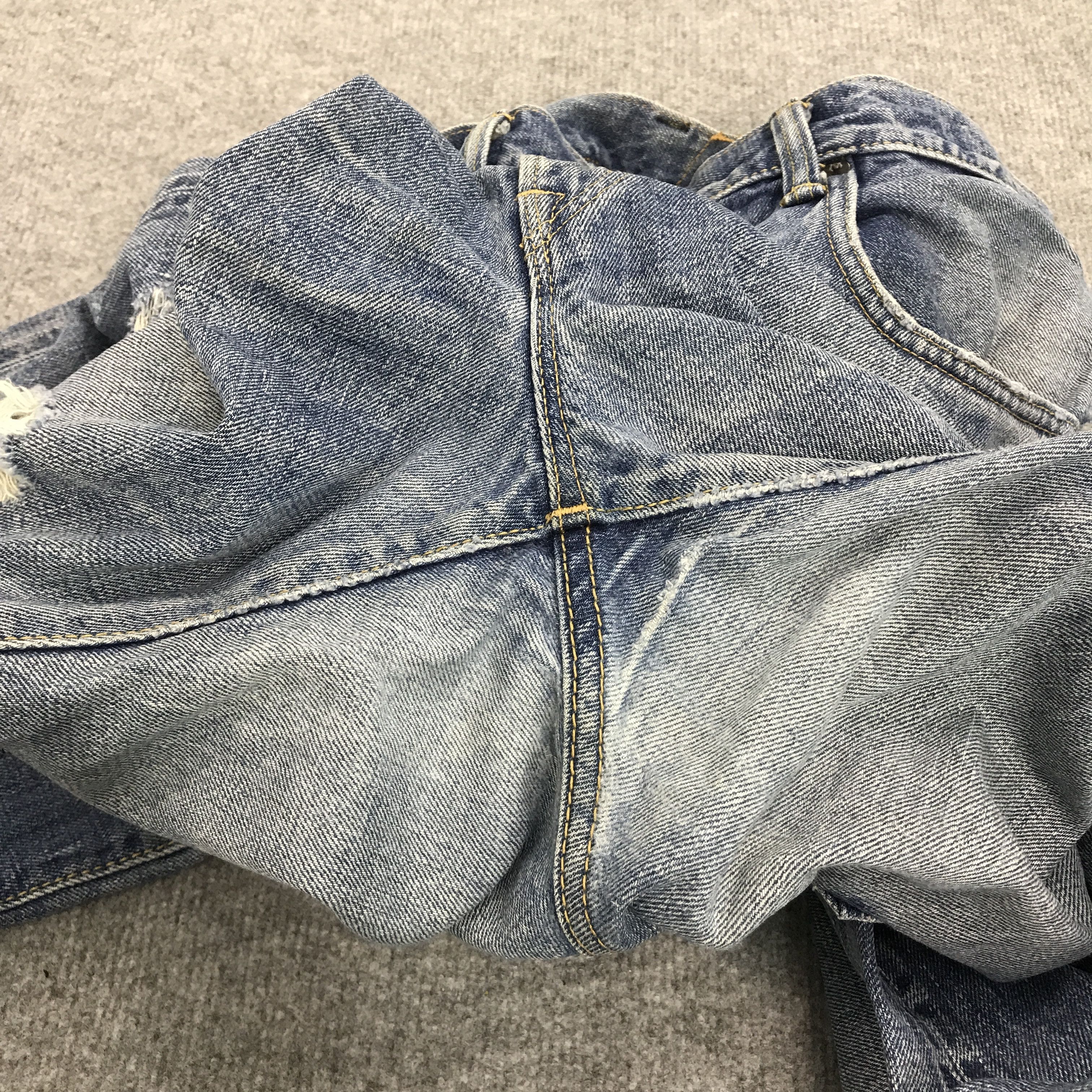 Edwin × Japanese Brand Baggy style edwin distressed jean pants Size US 32 / EU 48 - 9 Thumbnail