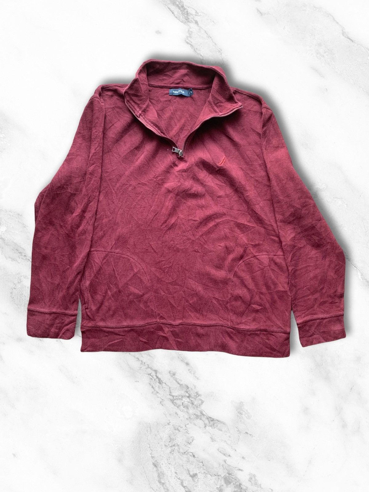 Nautica × Vintage Nautica Half Zip Sweater Size US XL / EU 56 / 4 - 2 Thumbnail