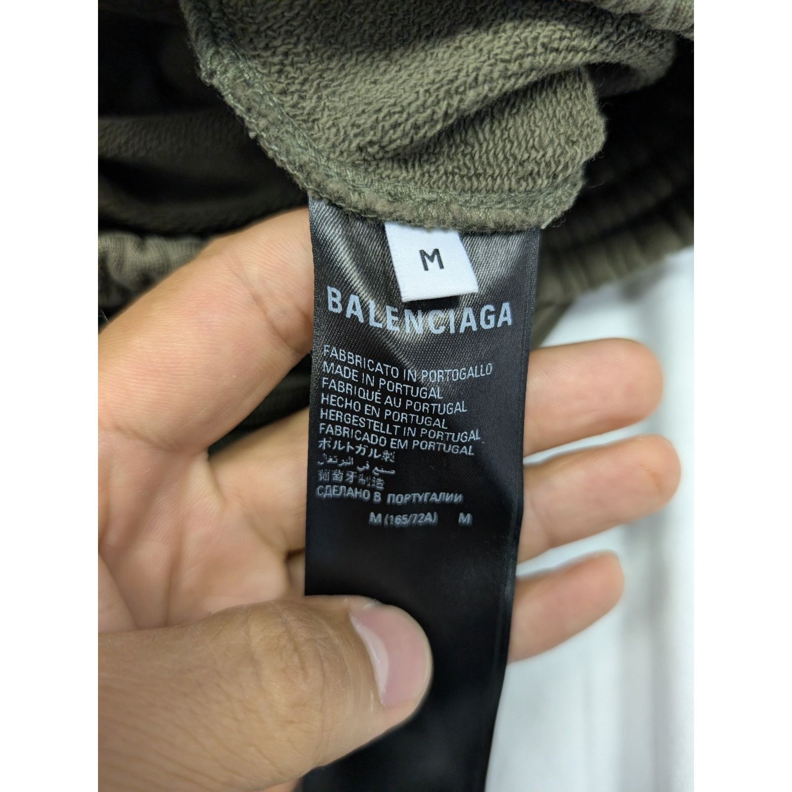Balenciaga o1rshd1 Embro Pol Campgn Mol Boucleti Shorts Khaki/White/Red Size US 32 / EU 48 - 9 Thumbnail
