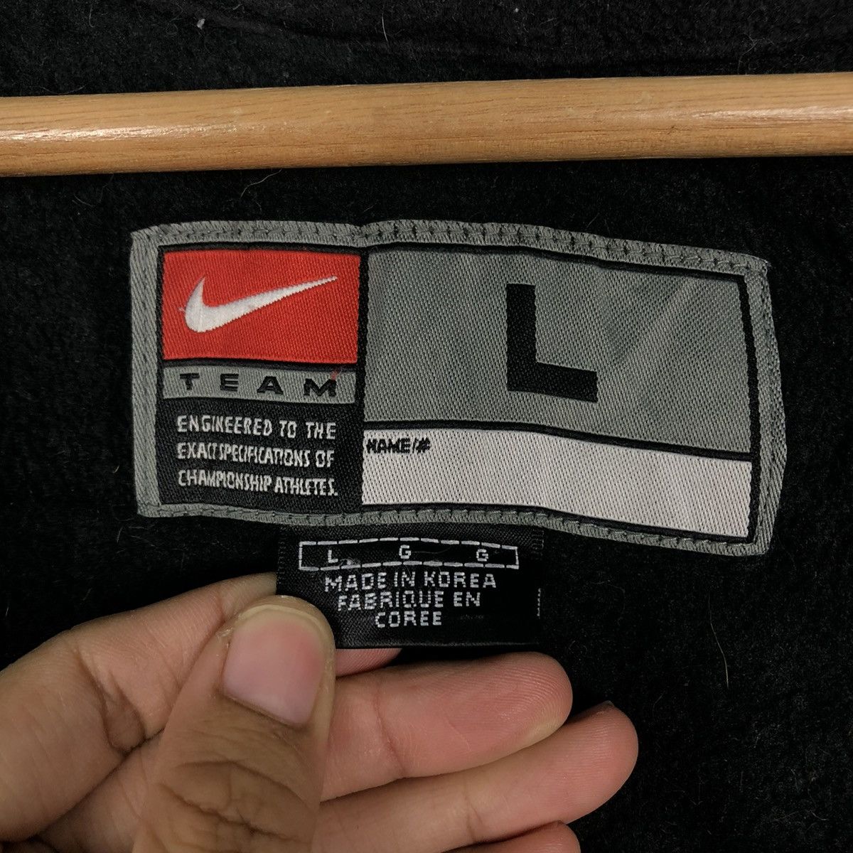 Nike 🔥VINTAGE NIKE RAIDERS NFL ZIPPER JACKET BIG LOGO Size US L / EU 52-54 / 3 - 18 Thumbnail