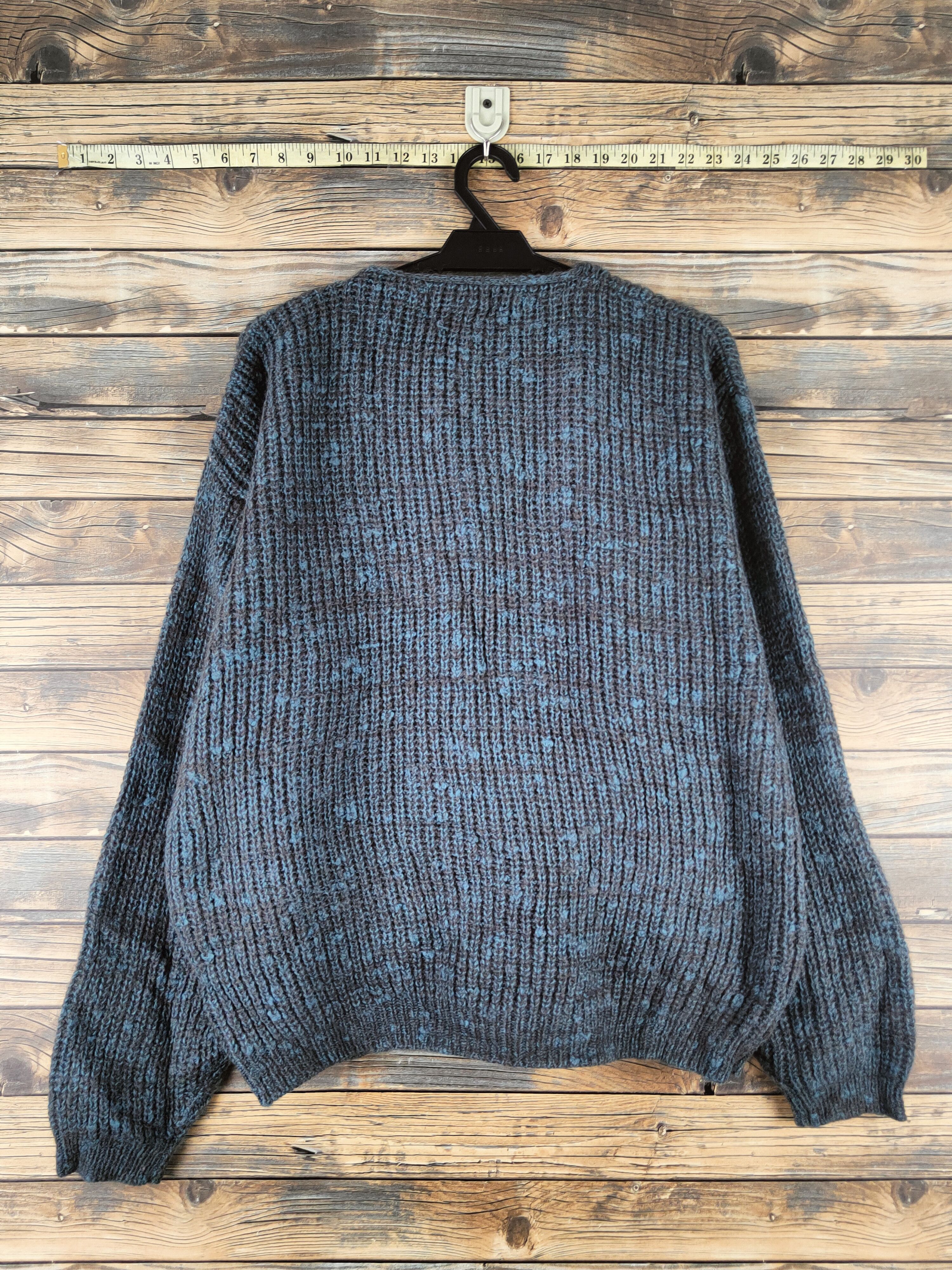Japanese Brand DL Uomo Arbiter Dark Gray Blue Knitwear Cardigans # 46-389 Size US L / EU 52-54 / 3 - 7 Thumbnail