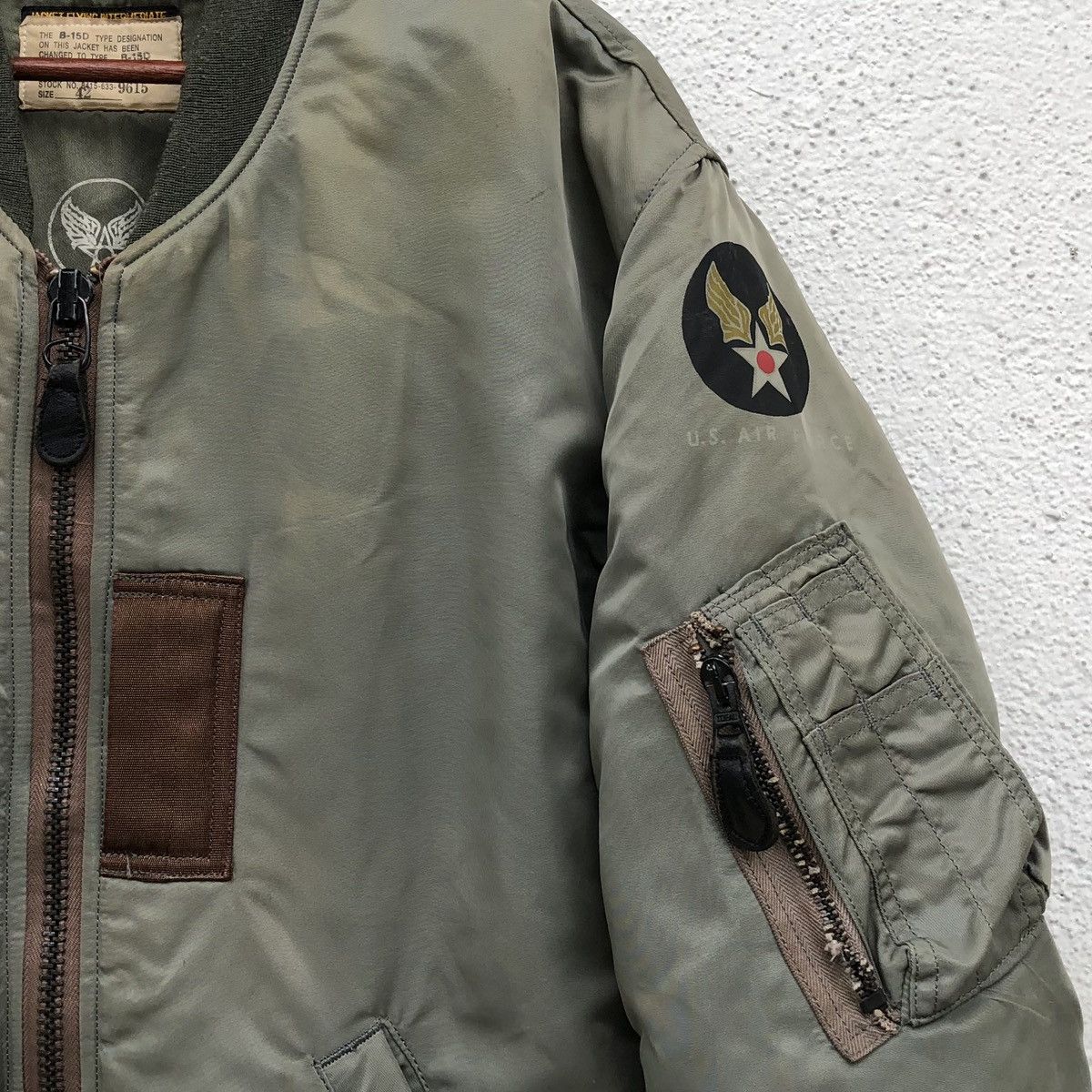 Vintage Vintage U.S. Air Force B-15D Intermediate Ma-1 Bomber Jacket Size US L / EU 52-54 / 3 - 5 Thumbnail