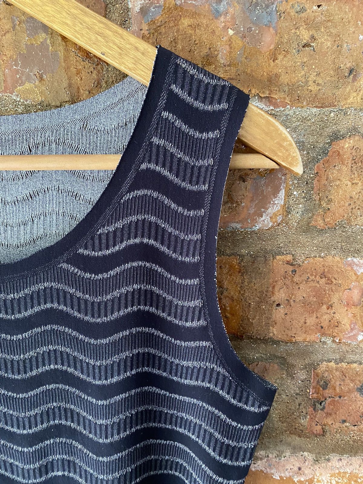 Pleats Please Issey Miyake 🔥Vtg Issey Miyake A-poc Herringbone tank Size M / US 6-8 / IT 42-44 - 5 Thumbnail