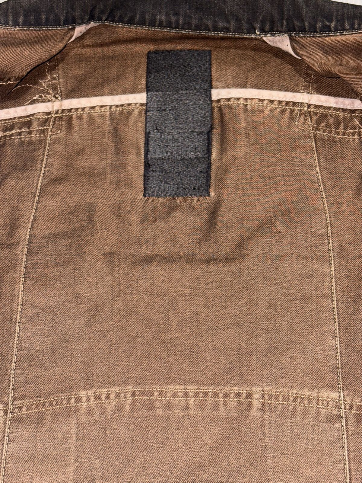 Rick Owens 01 Rick Owens SLAB Waxed Denim Trucker Jean Jacket Patchwork Size US S / EU 44-46 / 1 - 12 Thumbnail