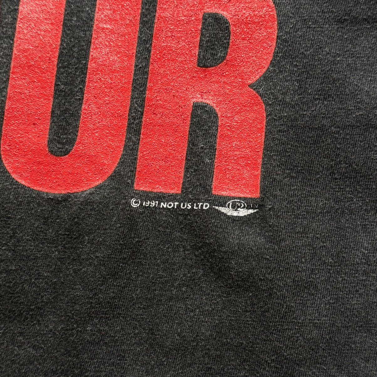 Vintage 1991 U2 War Tour (82-83’ War Album Era) Vintage Logo T-shirt Size US XL / EU 56 / 4 - 5 Thumbnail