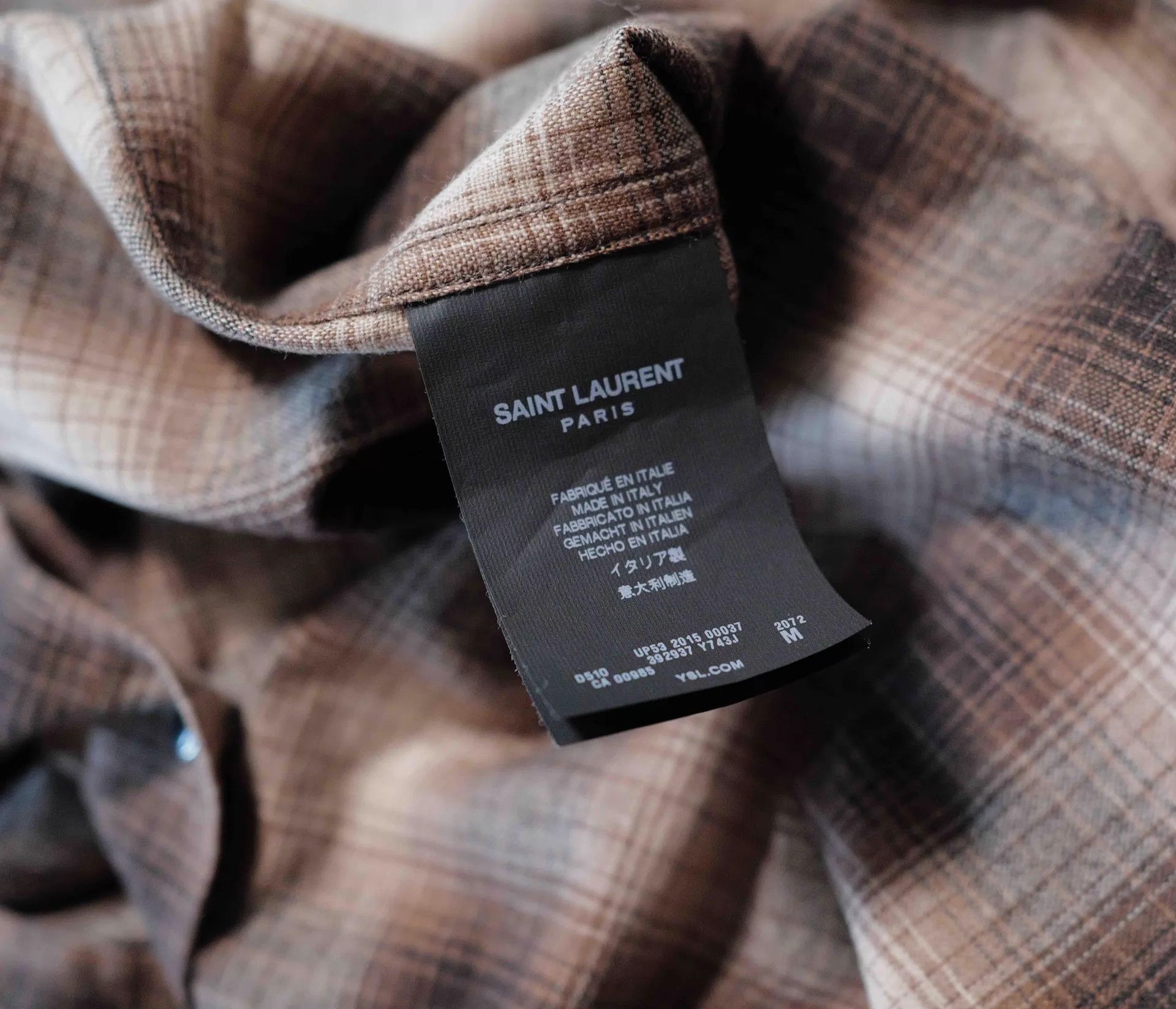 Saint Laurent Paris SLP 15AW Check Western Snap Shirt M Size US M / EU 48-50 / 2 - 4 Thumbnail