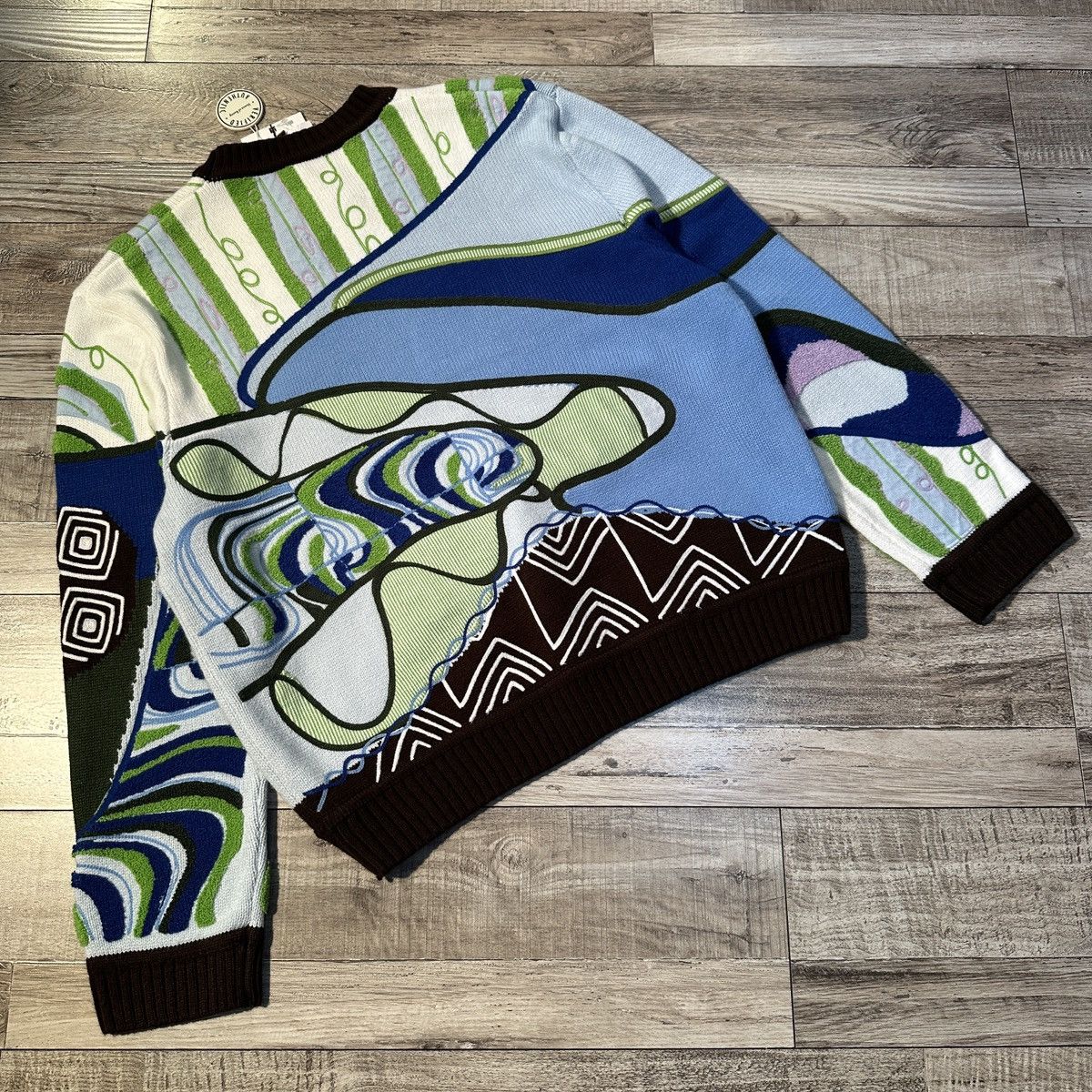 House of Sunny HOUSE OF SUNNY HYPNOTISE LANDSCAPE KNIT JUMPER Size US XL / EU 56 / 4 - 10 Thumbnail