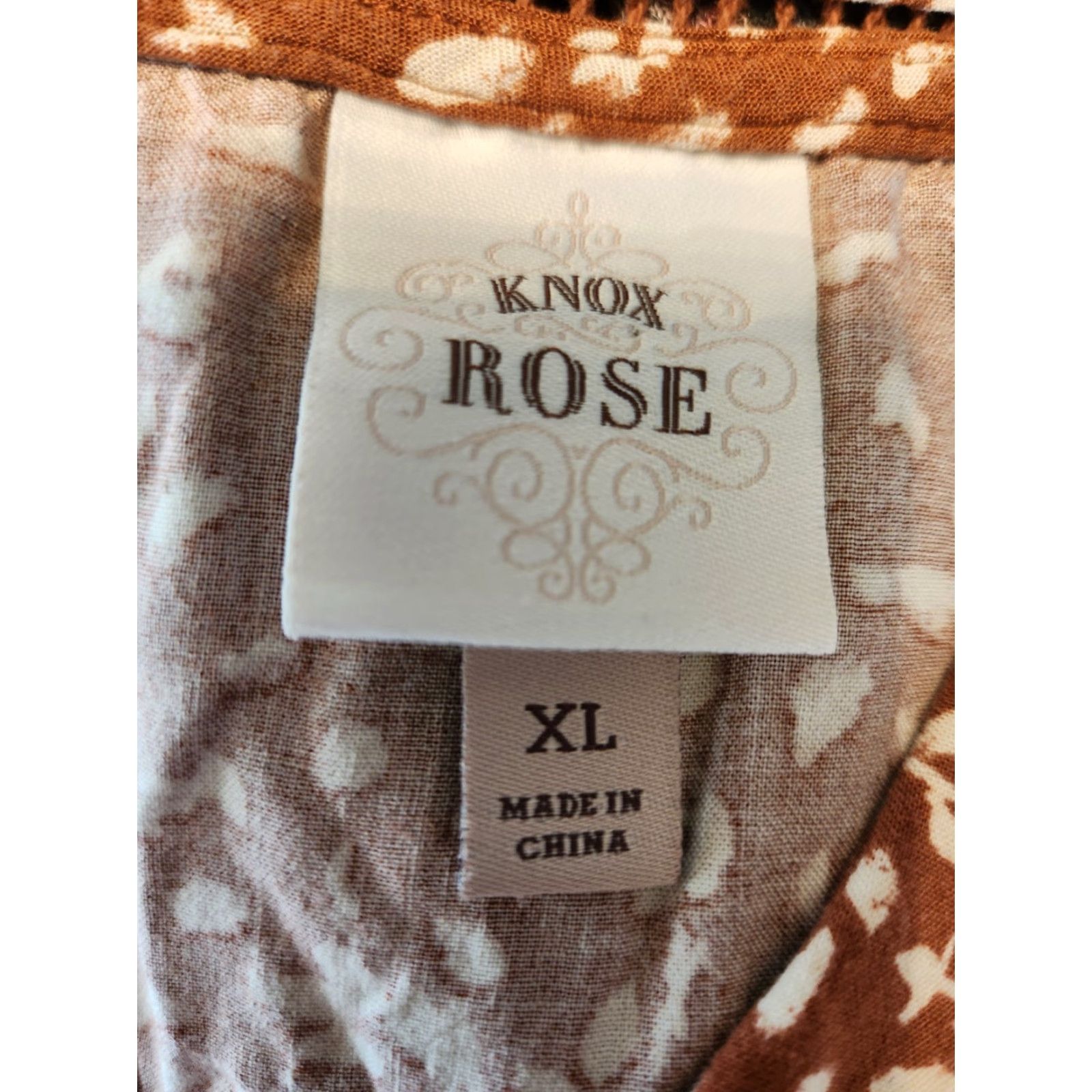Vintage Knox Rose Dress White Floral Square Neck Short Sleeve Bohemian Shift Mini XL Women Size XL / US 12-14 / IT 48-50 - 6 Thumbnail