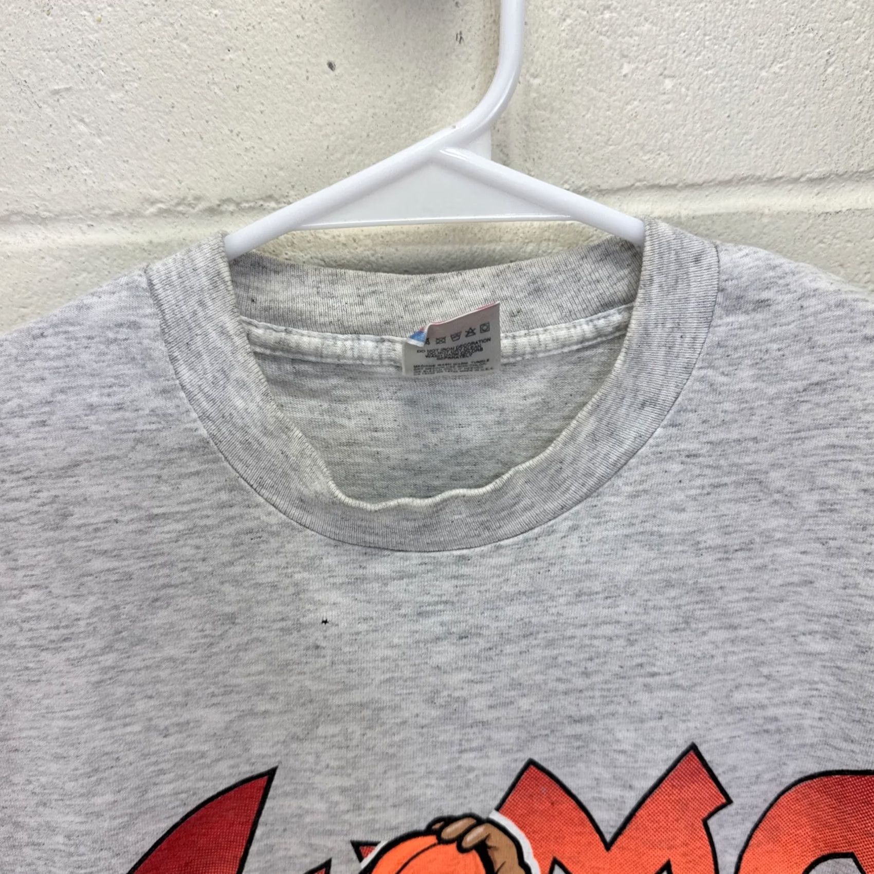 Fruit Of The Loom VINTAGE 90s Sumo Basketball Cartoon Graphic Single Stitch T-Shirt XL Gray Nike Size US XL / EU 56 / 4 - 4 Thumbnail