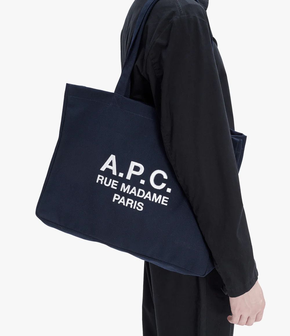 A.P.C. o1mle1125 Size:OS / Unisex Diane Rue Madame Tote Bag in Navy Size ONE SIZE - 2 Thumbnail