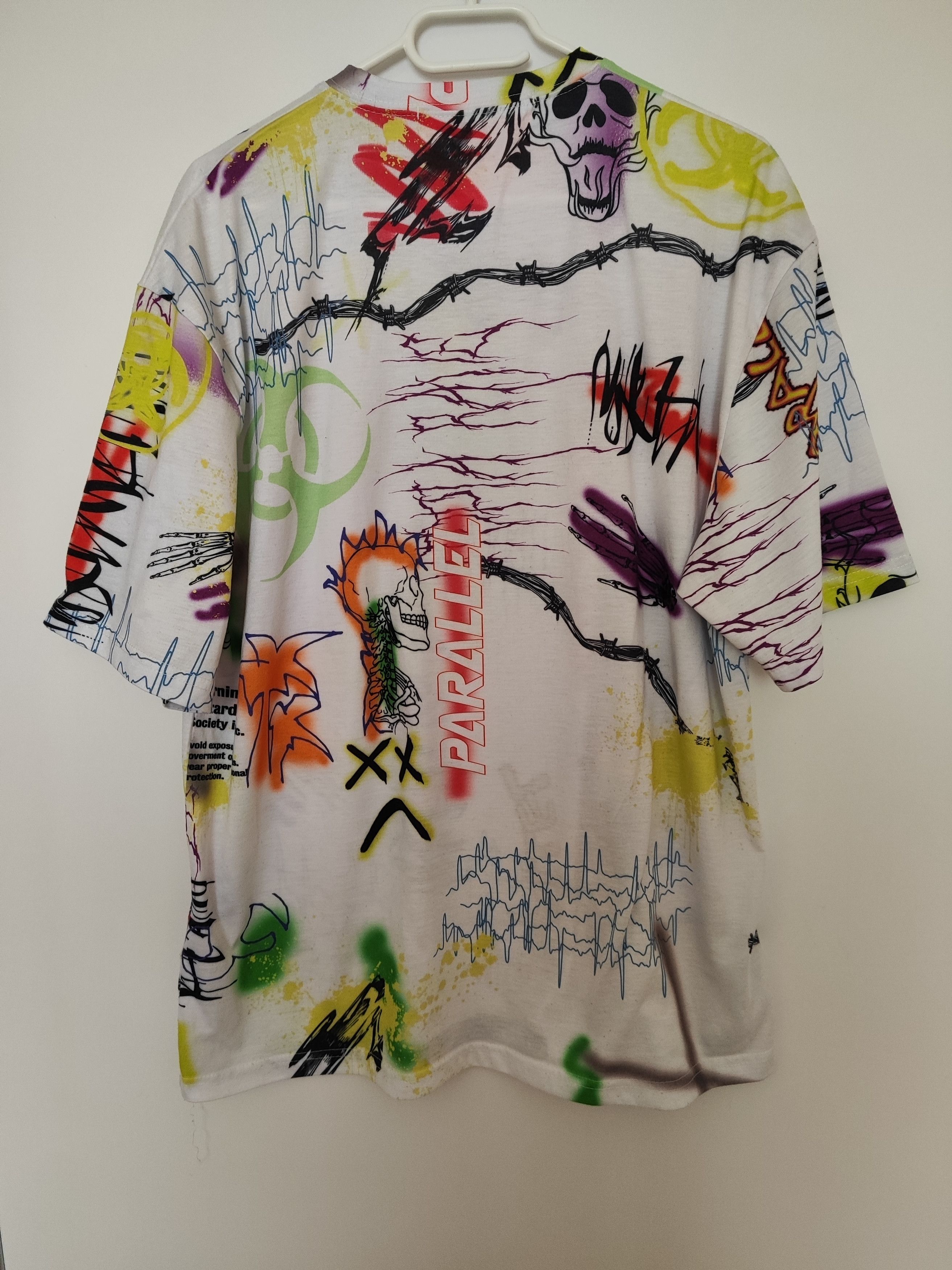 Jaded London Jaded London "Parallel" Graphic All Over Print T-Shirt Rare Size US M / EU 48-50 / 2 - 4 Thumbnail