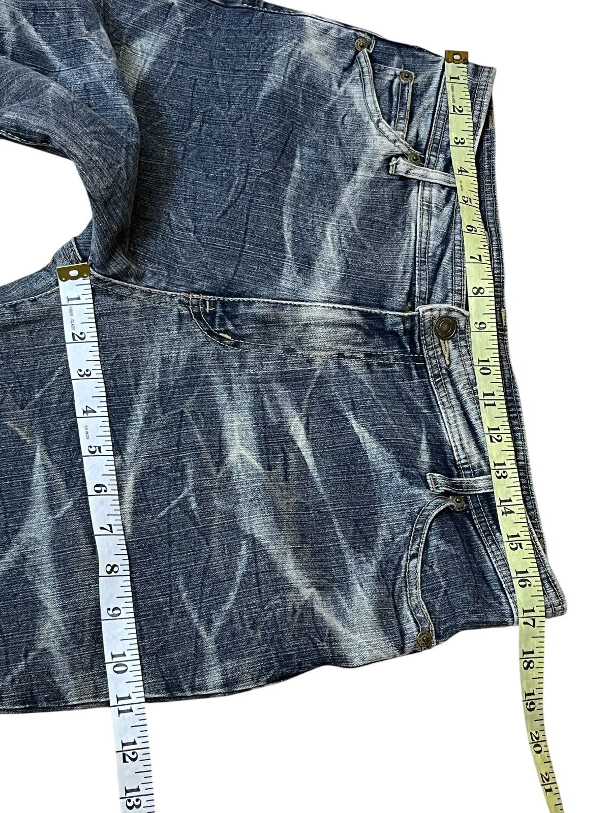 Tornado Mart SICK🔥JAPANESE BRAND HIP MAKE FLARED JEANS Size US 34 / EU 50 - 12 Thumbnail