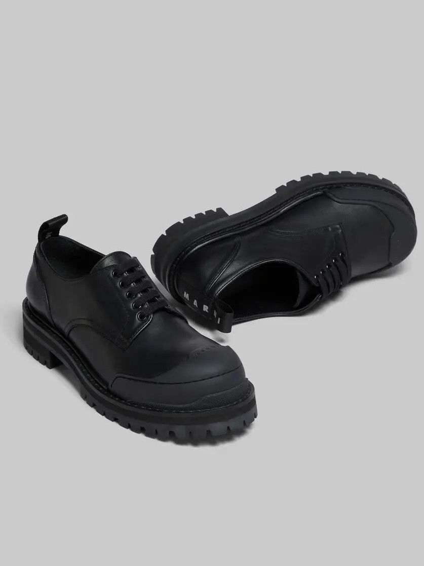 Marni o1tko11025 Logo-Tab Army Derby Shoes in Black Size US 7 / EU 40 - 4 Thumbnail