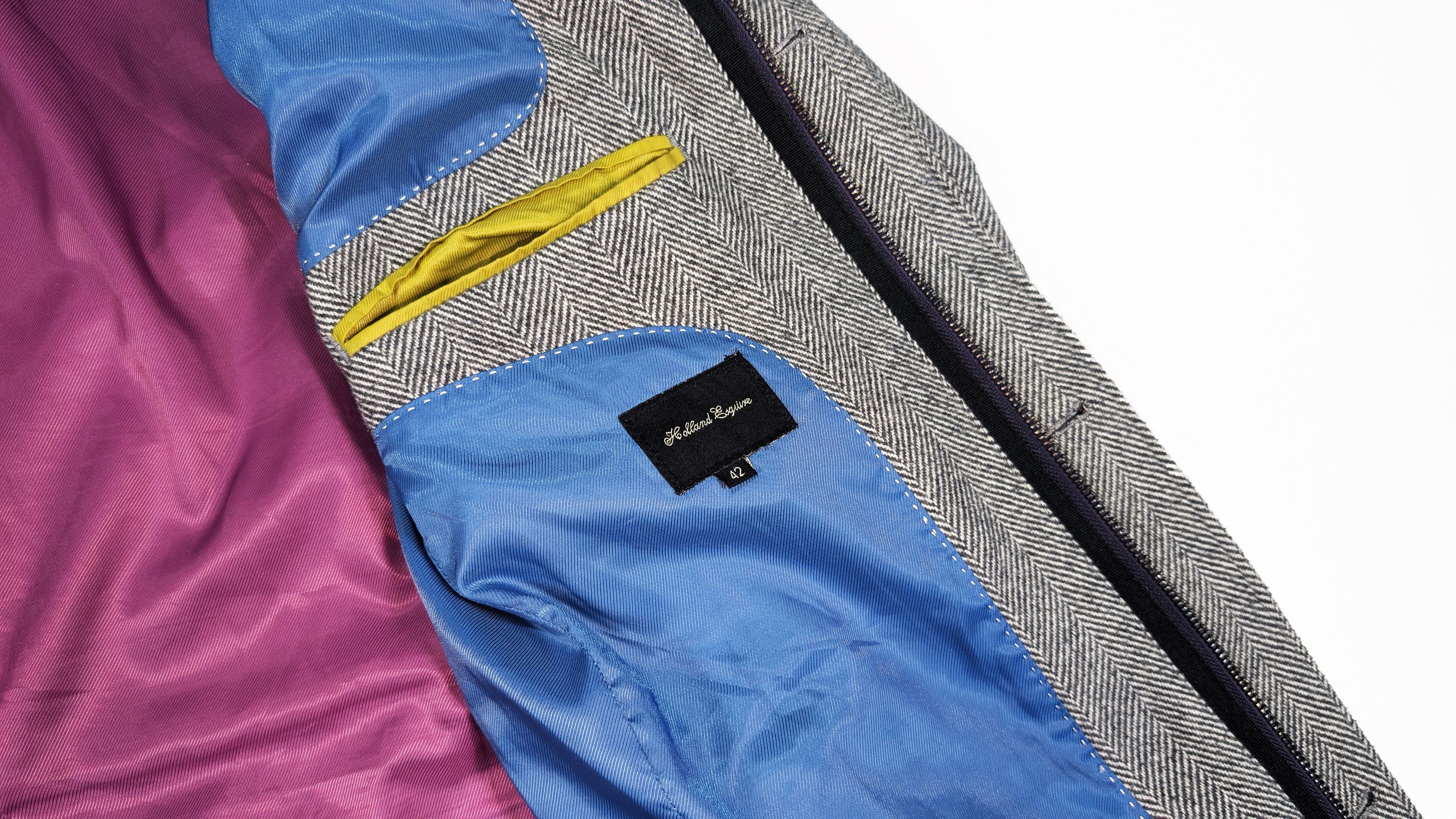 Other Holland Esquire Herringbone Tweed Wool Blend Coat Size 42 Size US L / EU 52-54 / 3 - 7 Thumbnail
